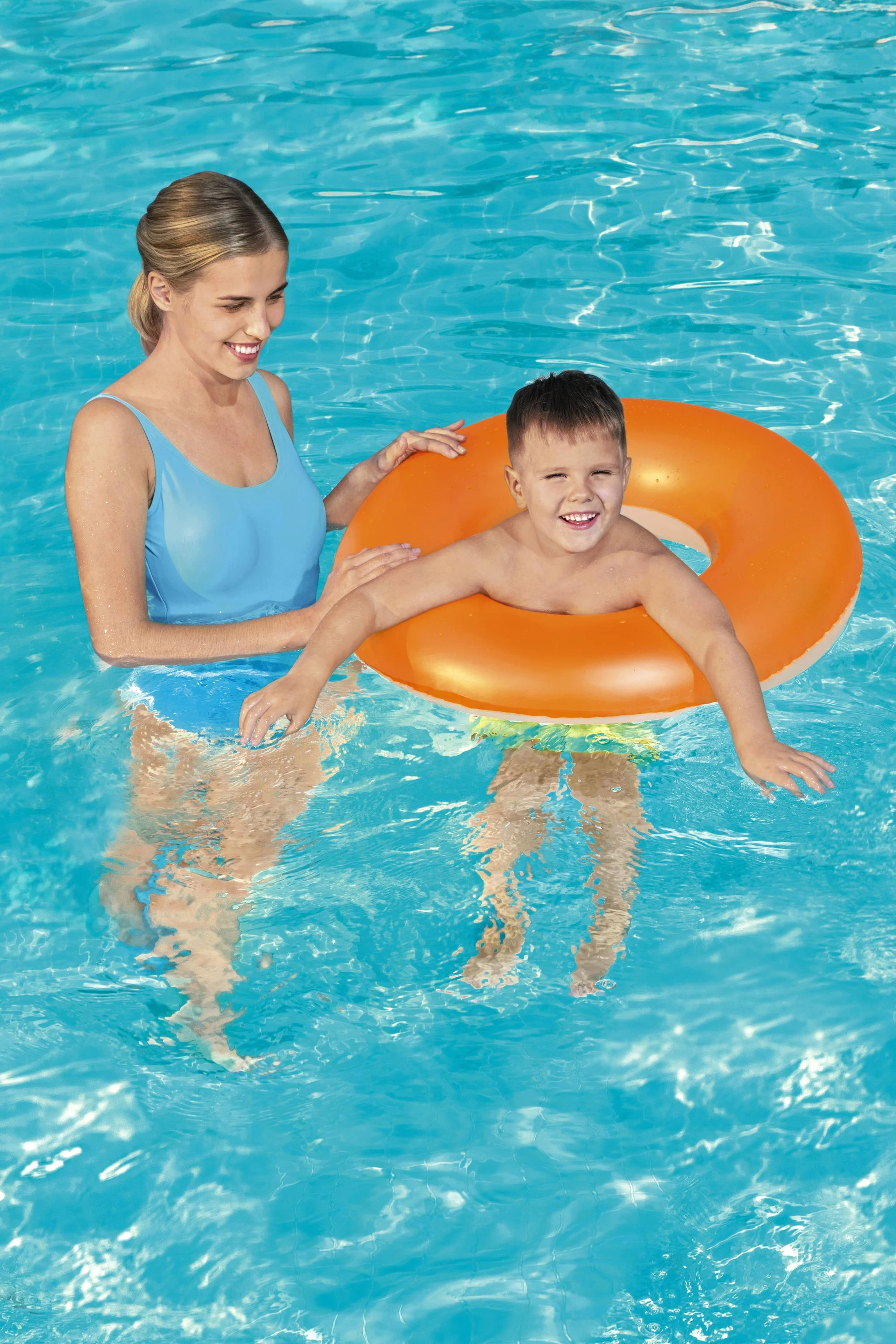 36024 Bestway® Φ30"/Φ76cm Frosted Neon Swim Tube - Image 2