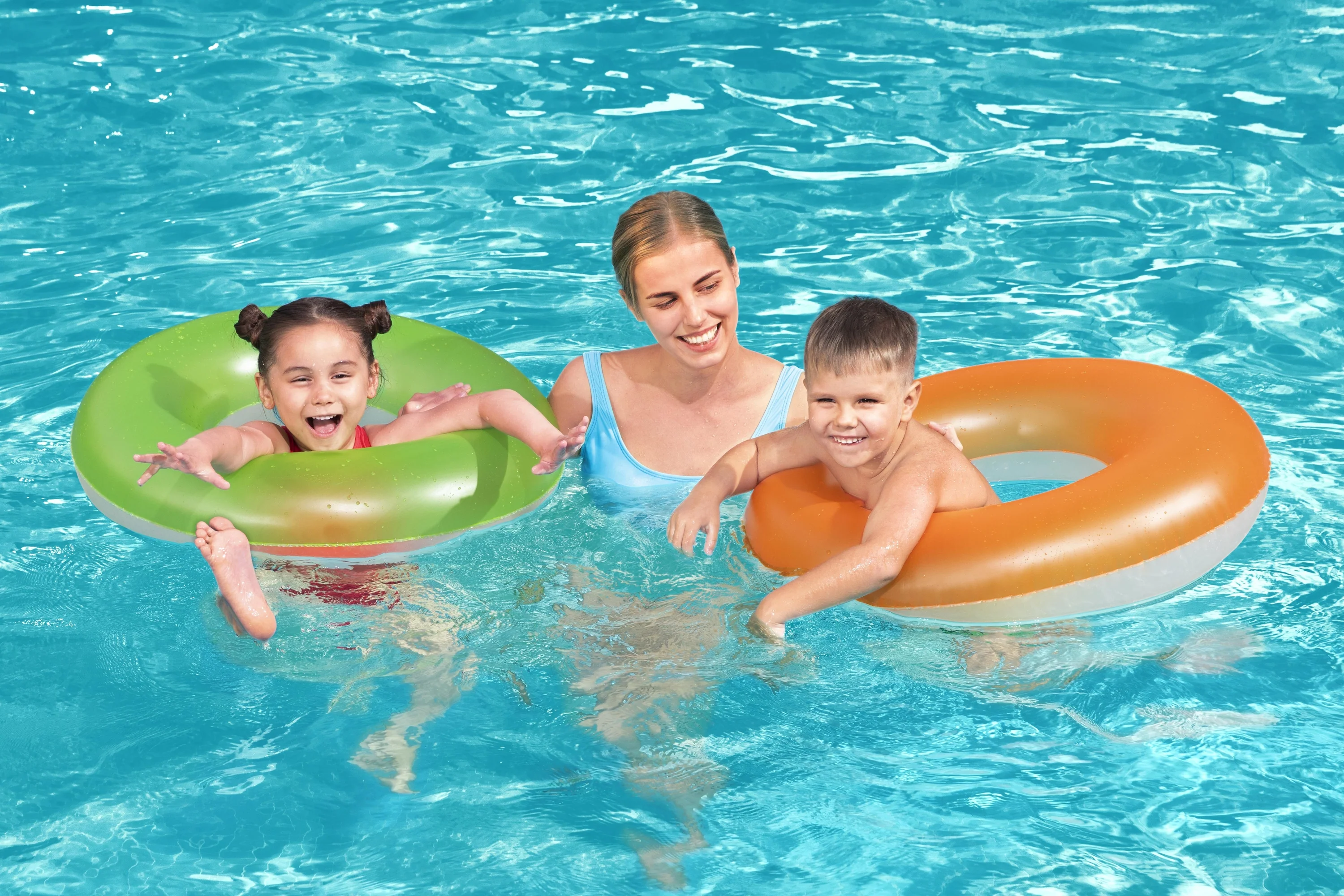 36024 Bestway® Φ30"/Φ76cm Frosted Neon Swim Tube - Image 6