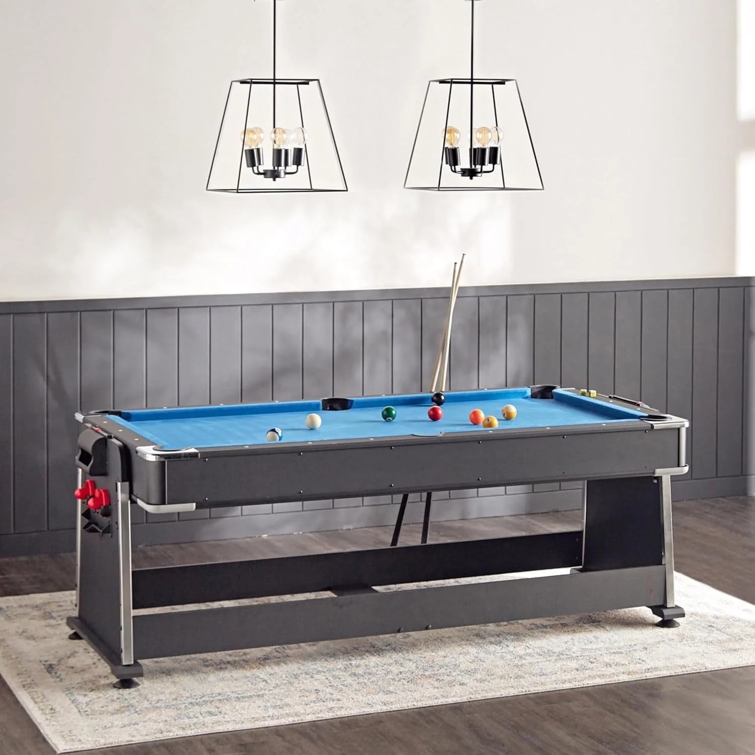 4-in-1 Multi Gaming Table (Pool + Table Tennis + Air Hockey + Office Table) (6.8 ft x 3.67 ft x 2.67 ft (With wooden packing )) - Image 5