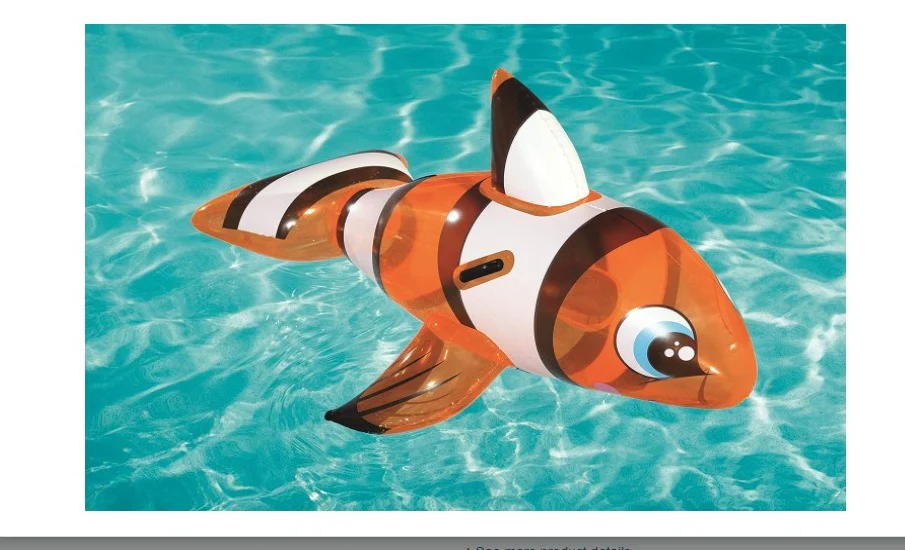 (41088) Bestway Clown Fish Inflatable float Ride-On For Kids - Image 2