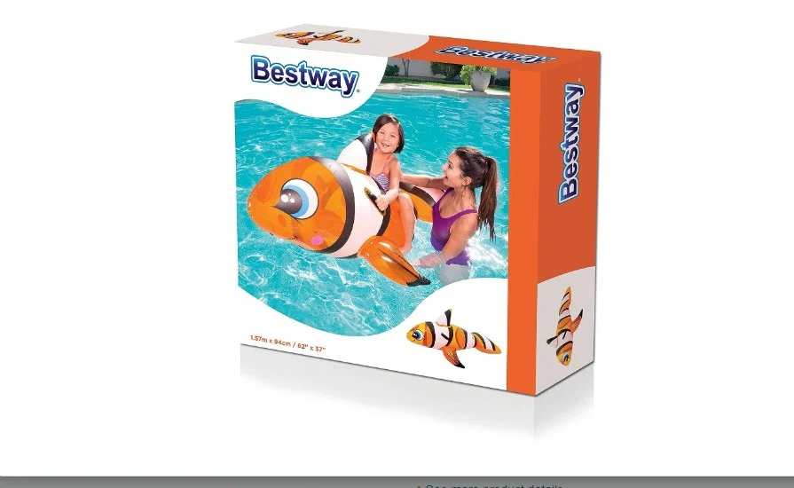 (41088) Bestway Clown Fish Inflatable float Ride-On For Kids - Image 4