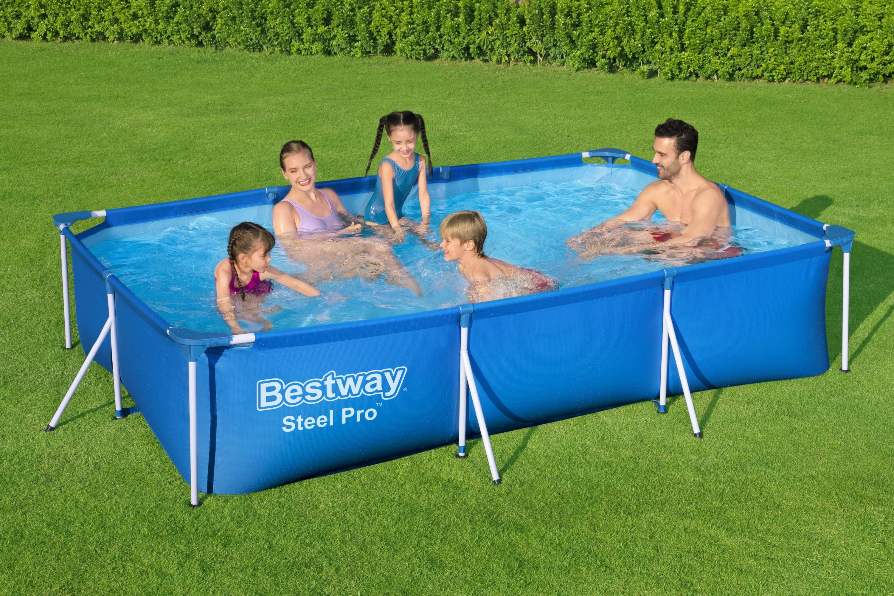 Bestway 56404 Steel Pro™ (9.10 Ft x 6.7 ft x 26 in) Portable swimming Pool - Image 2