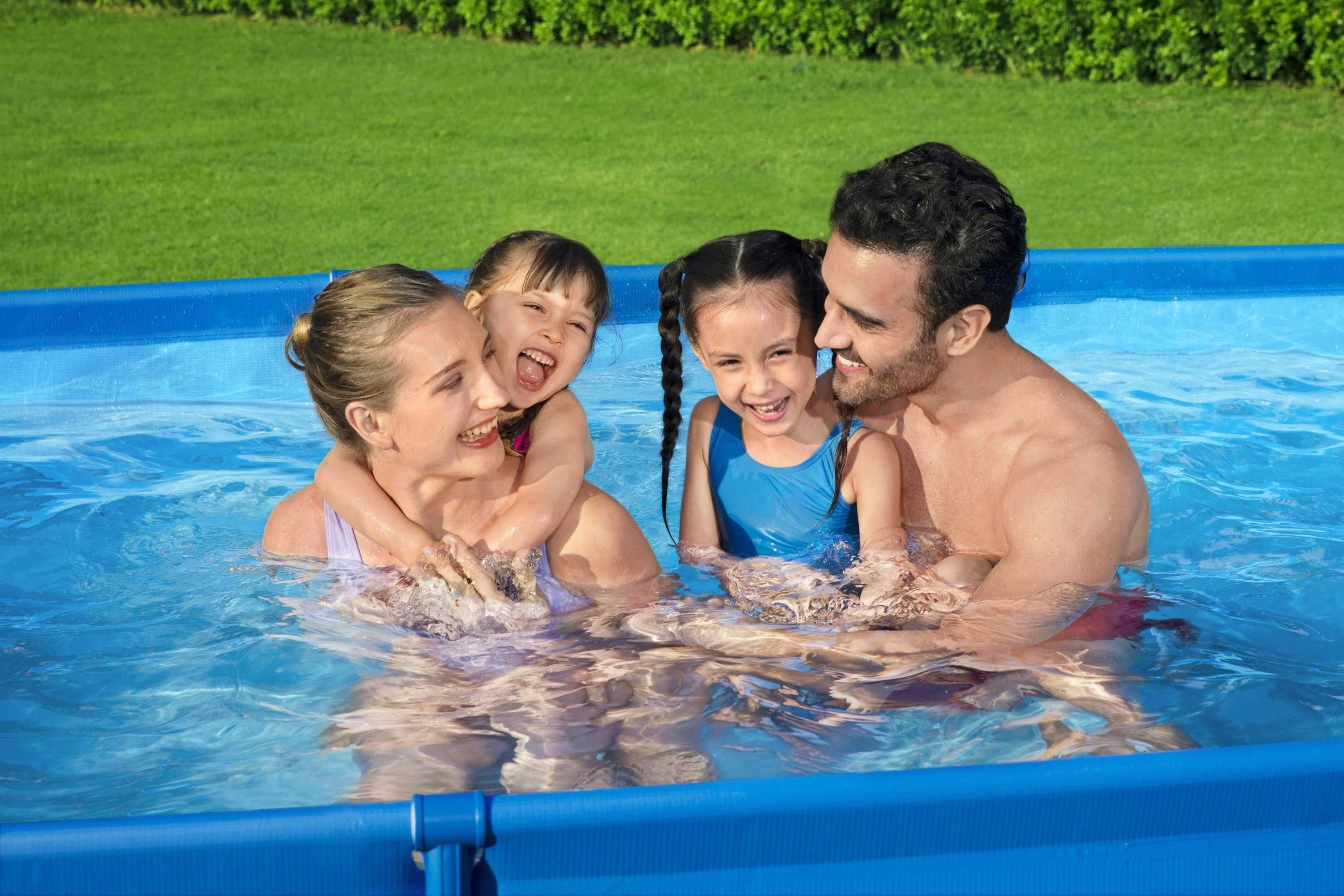 Bestway 56404 Steel Pro™ (9.10 Ft x 6.7 ft x 26 in) Portable swimming Pool - Image 3
