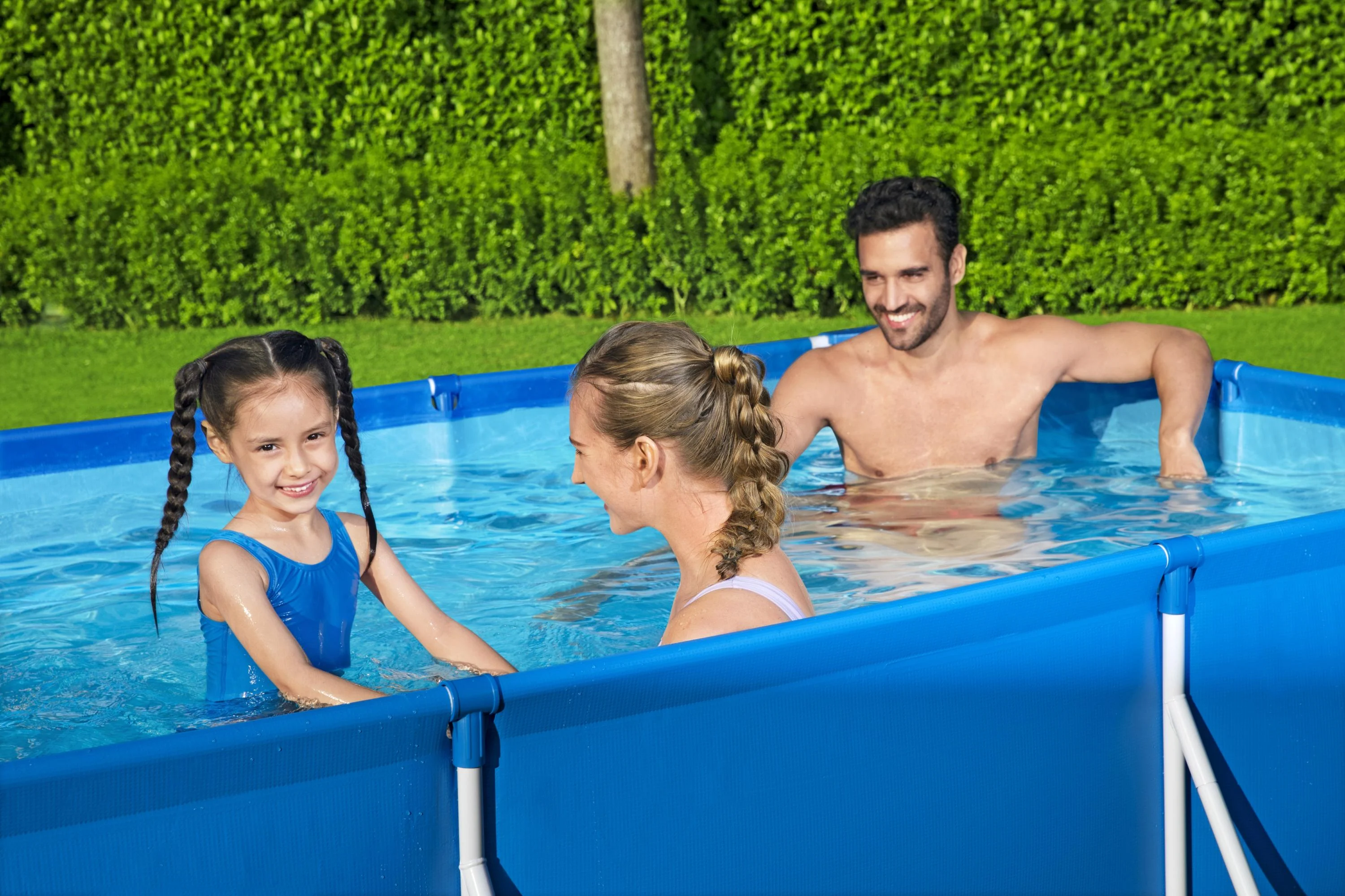 Bestway 56404 Steel Pro™ (9.10 Ft x 6.7 ft x 26 in) Portable swimming Pool - Image 4