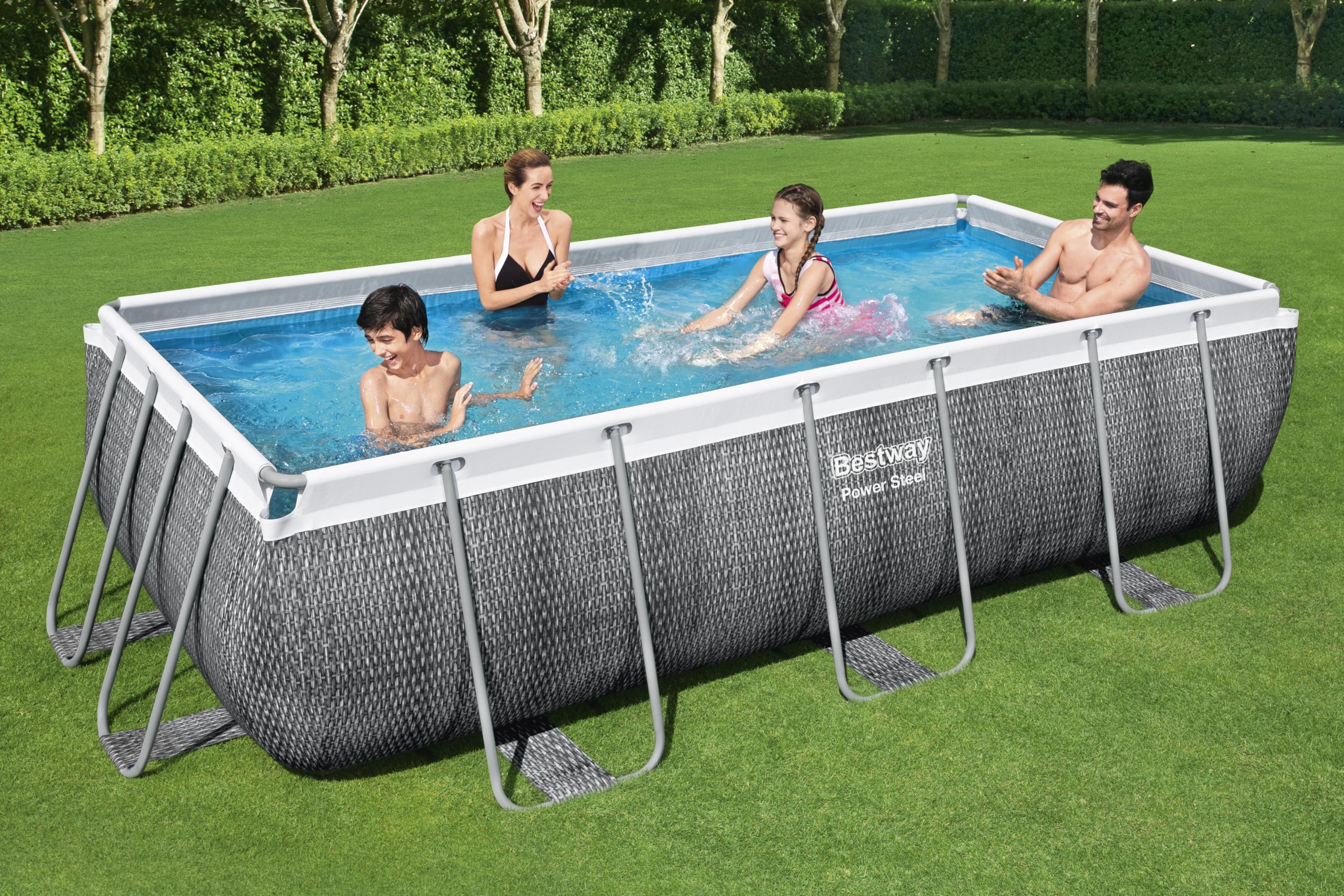 56721 Readymade Pvc Metal Frame Swimming pool 13'3" x 6'7" x 3.4' - Image 2