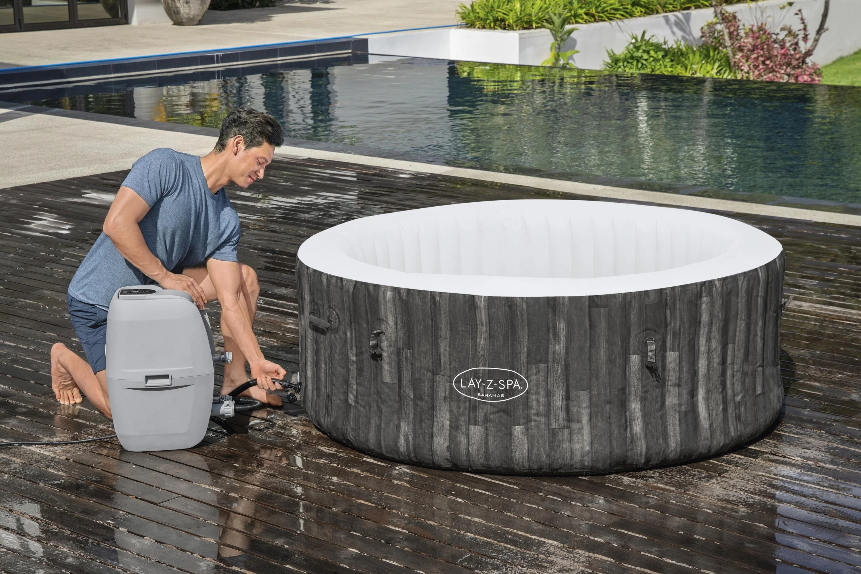 60005 Lay-Z-Spa® 71" x 26"/1.80m x 66cm Bahamas AirJet - Image 3