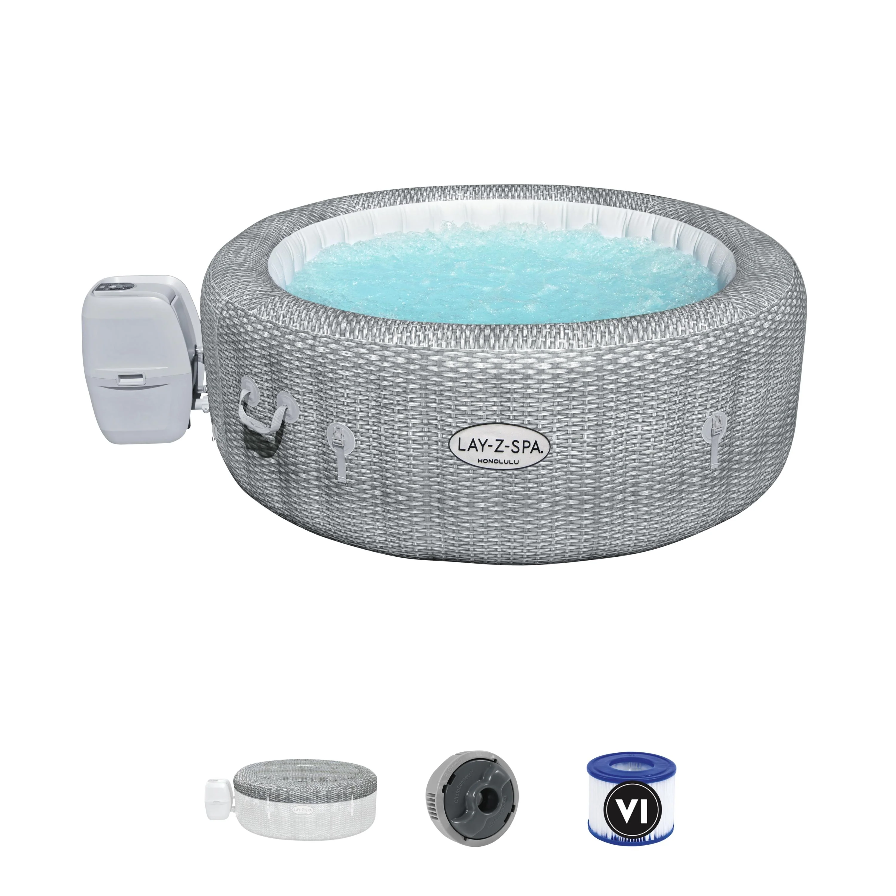 60019 Lay-Z-Spa® 77" x 28"/1.96m x 71cm Honolulu AirJet