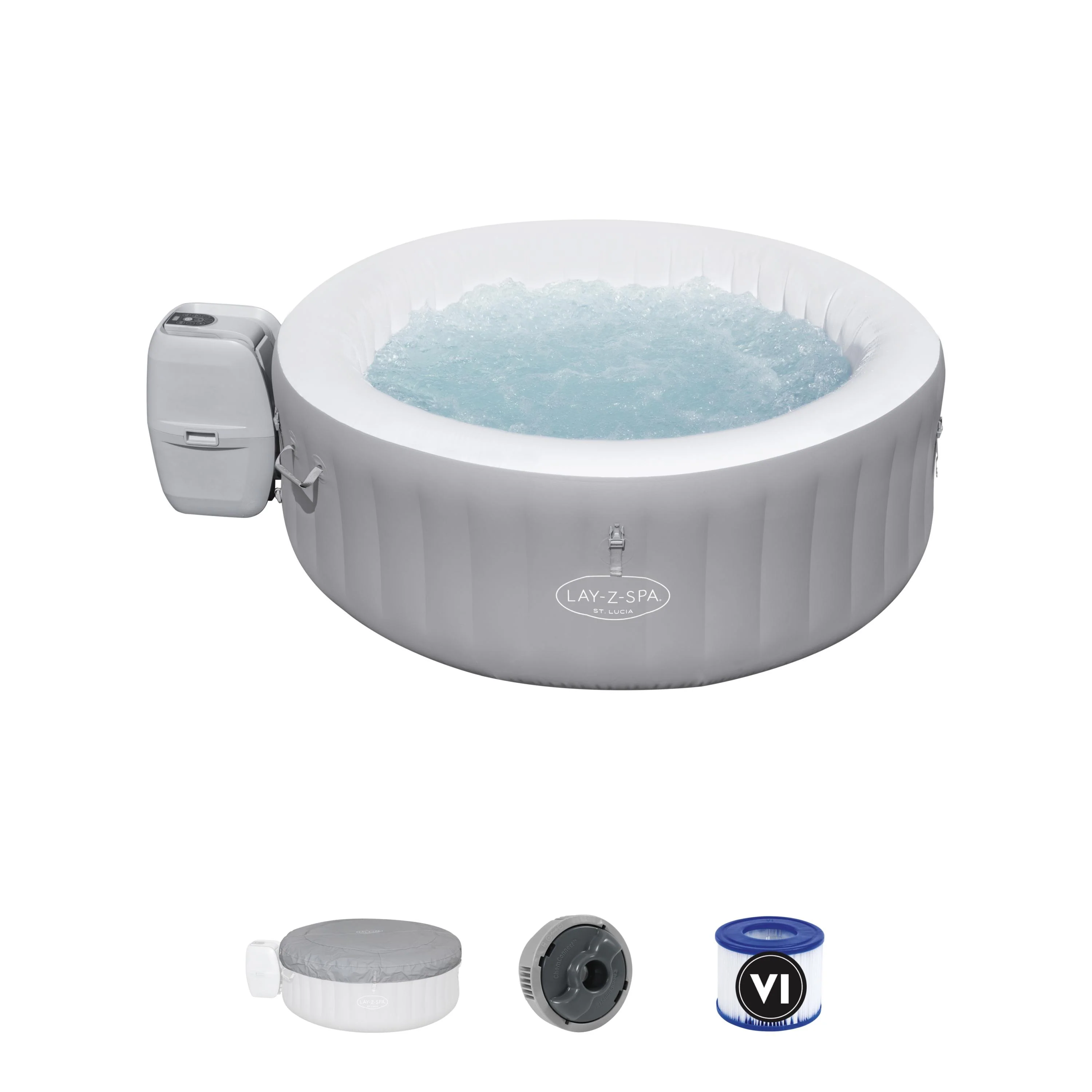 60037 Lay-Z-Spa® 67"x26"/1.70m x 66cm St.Lucia AirJet