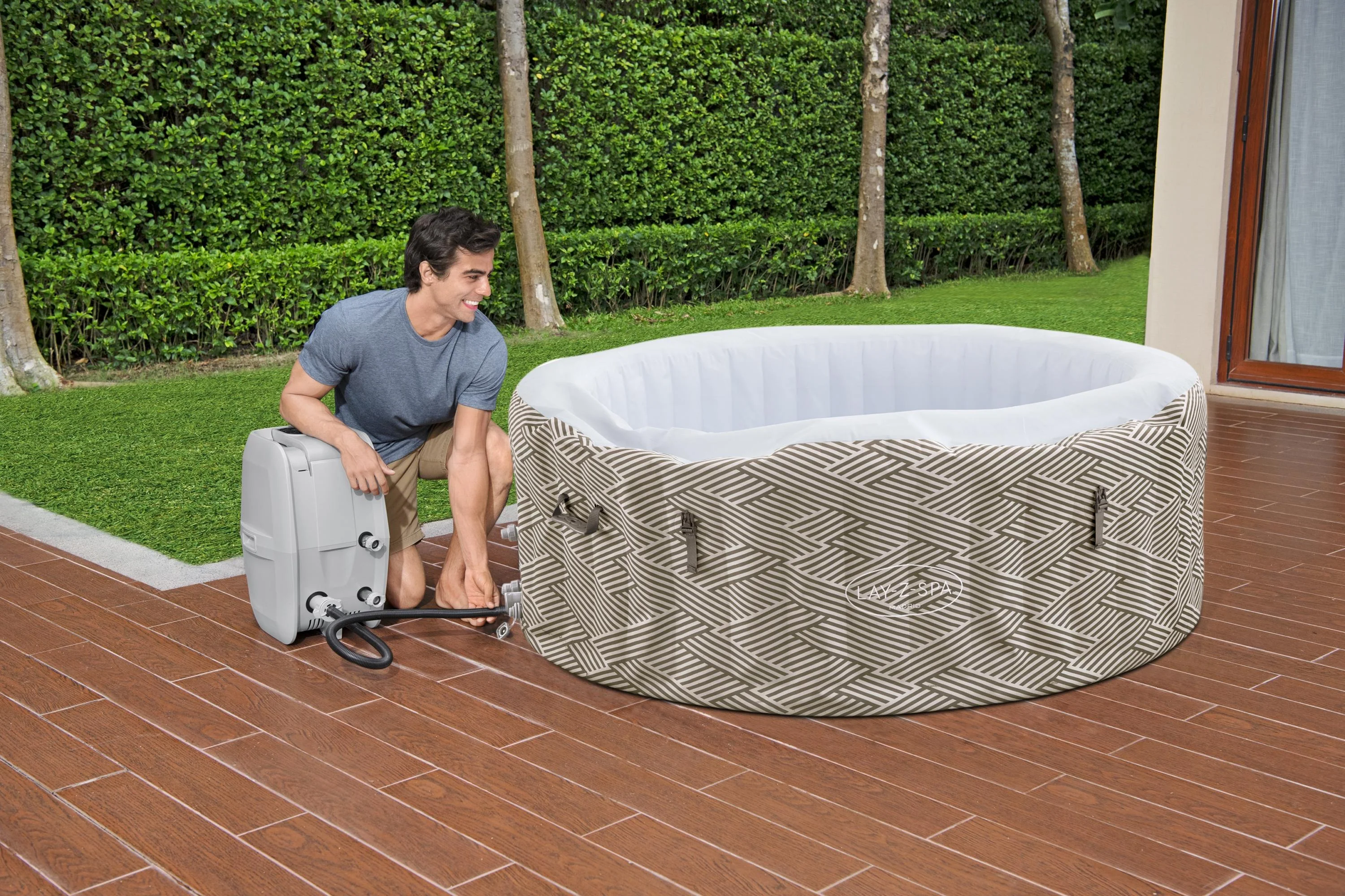 60055 Lay-Z-Spa® 71" x 26"/1.80m x 66cm Madrid AirJet - Image 10