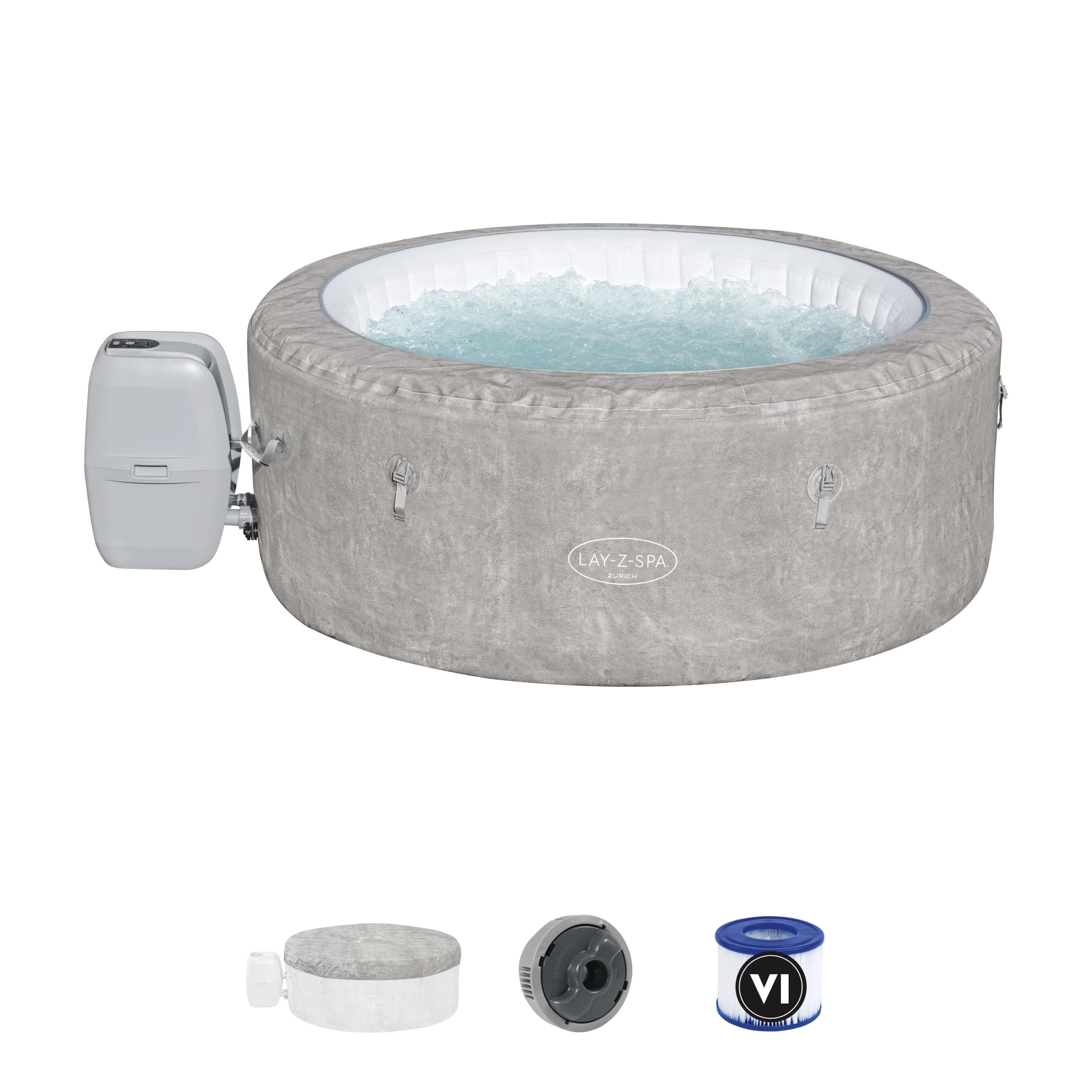 60065 Lay-Z-Spa® 71" x 26"/1.80m x 66cm Zurich Airjet