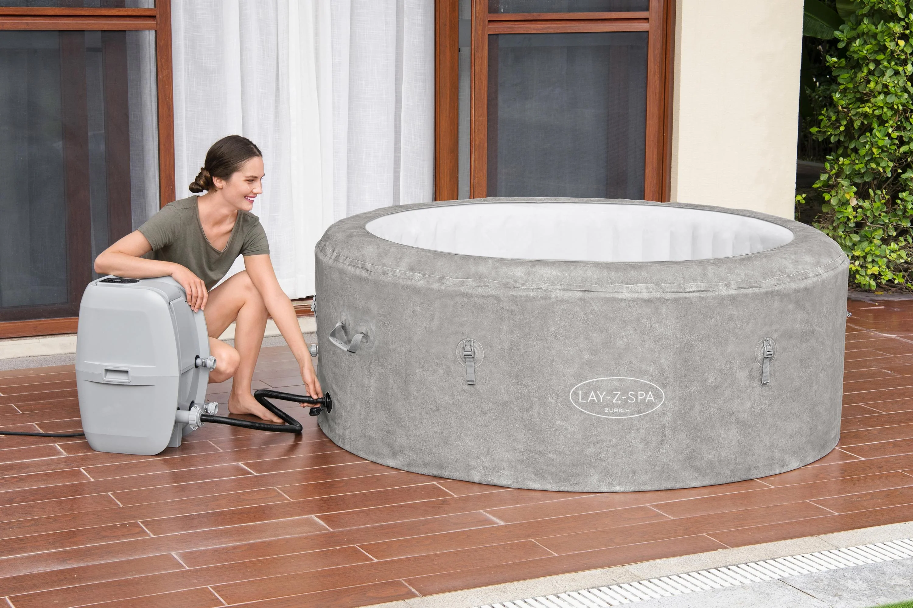 60065 Lay-Z-Spa® 71" x 26"/1.80m x 66cm Zurich Airjet - Image 10