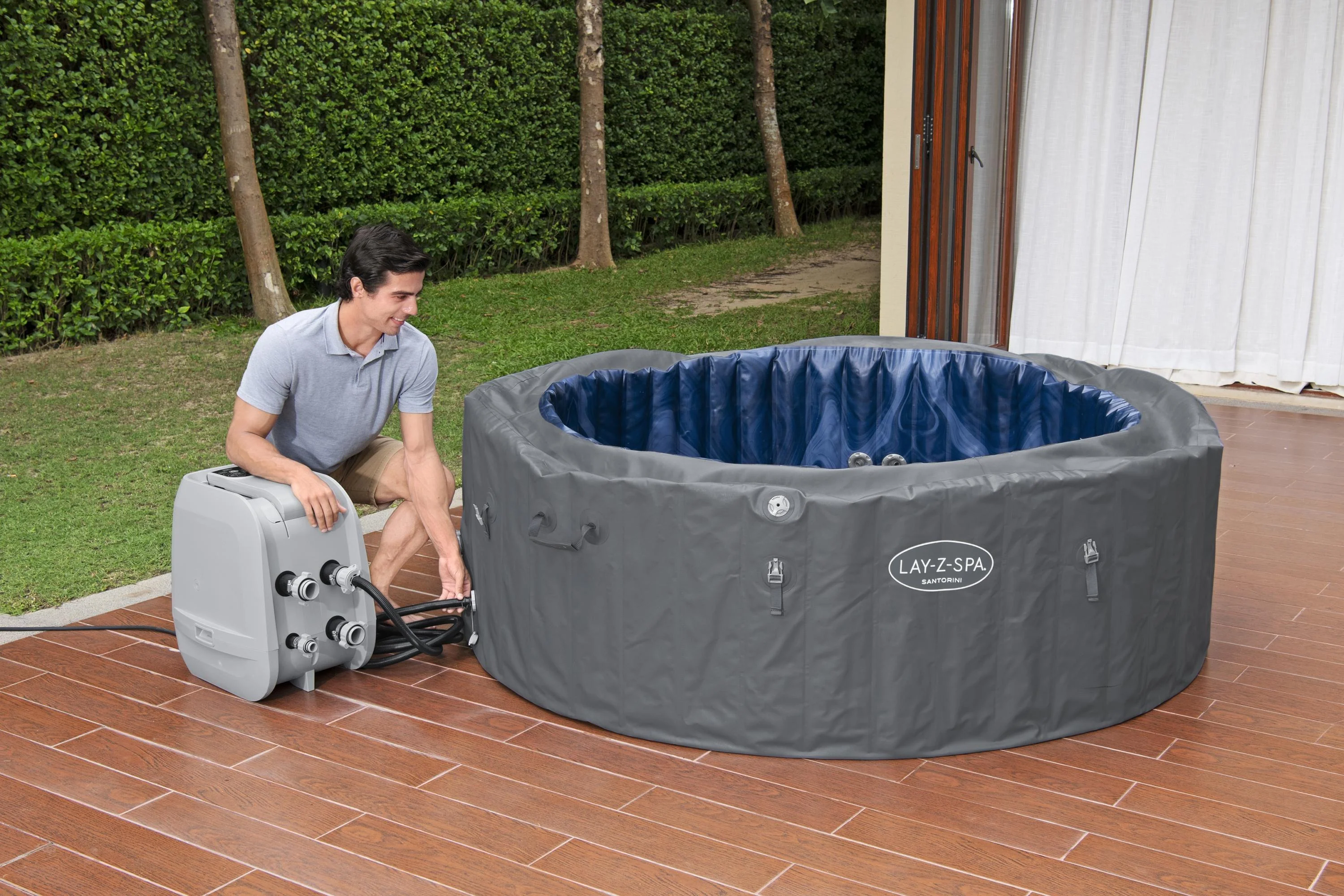 60075 Lay-Z-Spa® 85"x31.5"/2.16m x 80cm Santorini Hydrojet Pro - Image 12