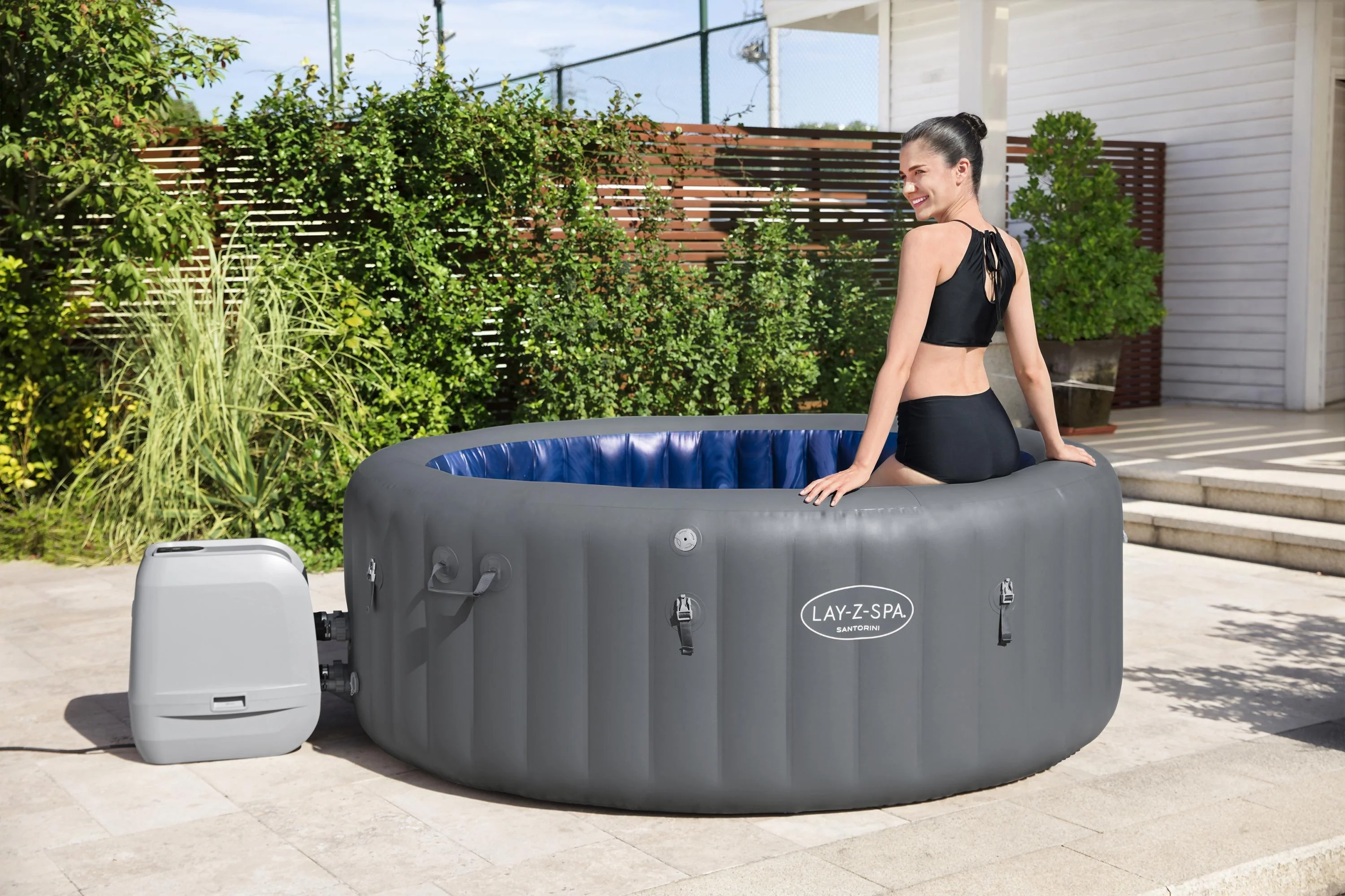 60075 Lay-Z-Spa® 85"x31.5"/2.16m x 80cm Santorini Hydrojet Pro - Image 4