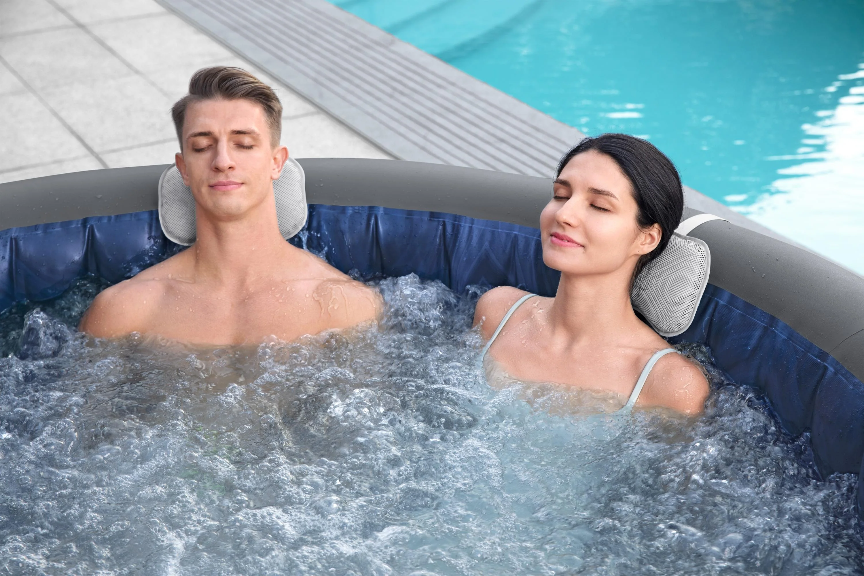 60075 Lay-Z-Spa® 85"x31.5"/2.16m x 80cm Santorini Hydrojet Pro - Image 7