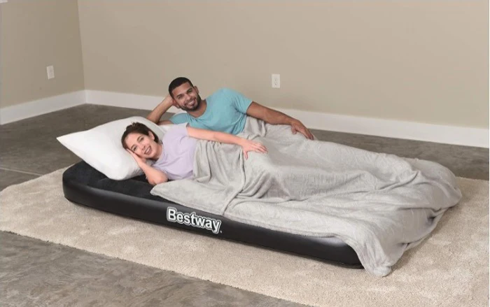 (67462) Bestway® 75" x 54" x 12"/1.91m x 1.37m x 30cm Tritech Air Mattress Full Built-in AC pump