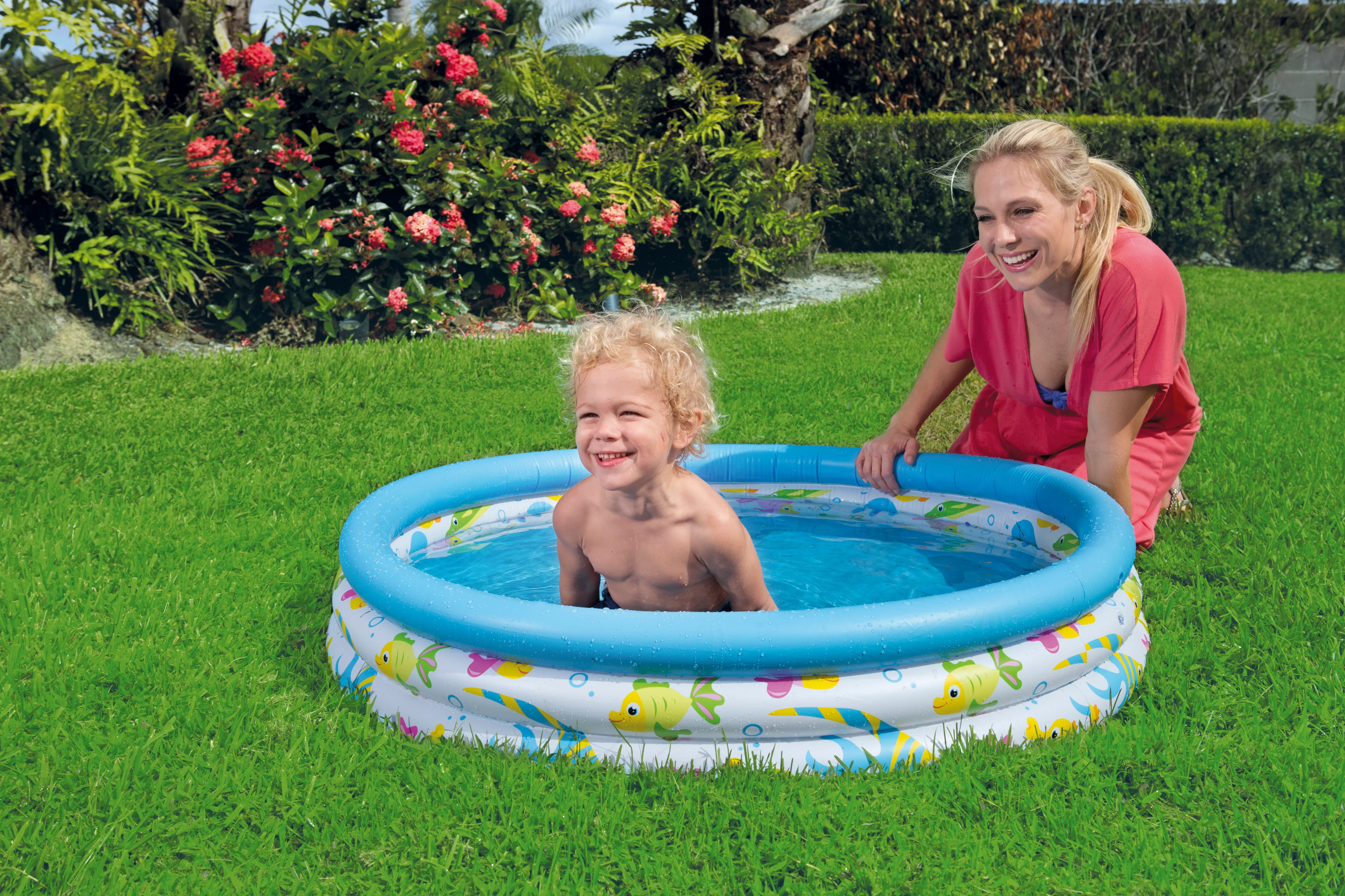 Bestway® (51008) Portable Coral Kids Pool Φ40" x H10"/ 3.3 ft x 0.8 ft - Image 2