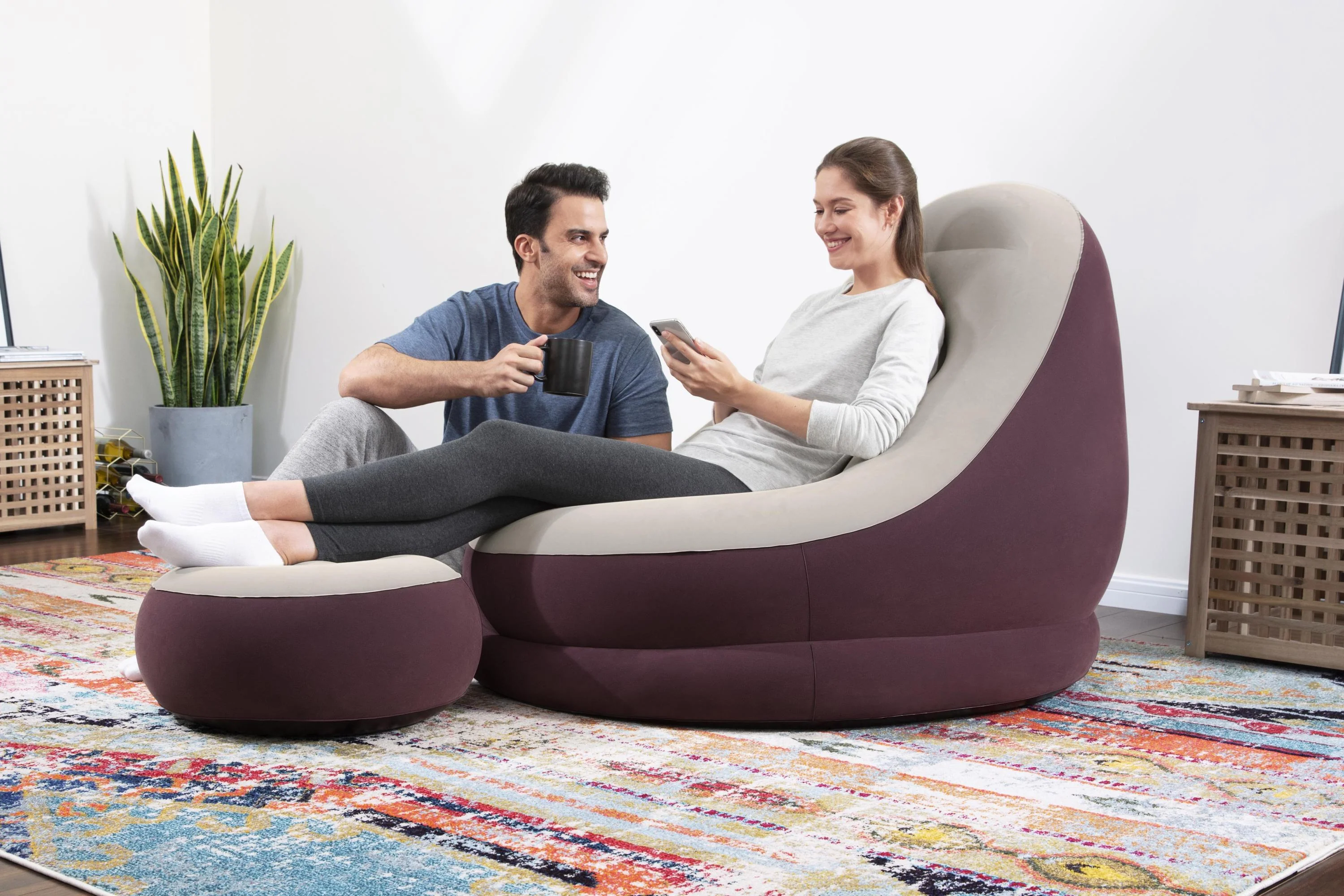Bestway® (750530) 47.5" x 39.5" x 34"/1.21m x 1.00m x 86cm Comfort Cruiser Lounger - Image 5