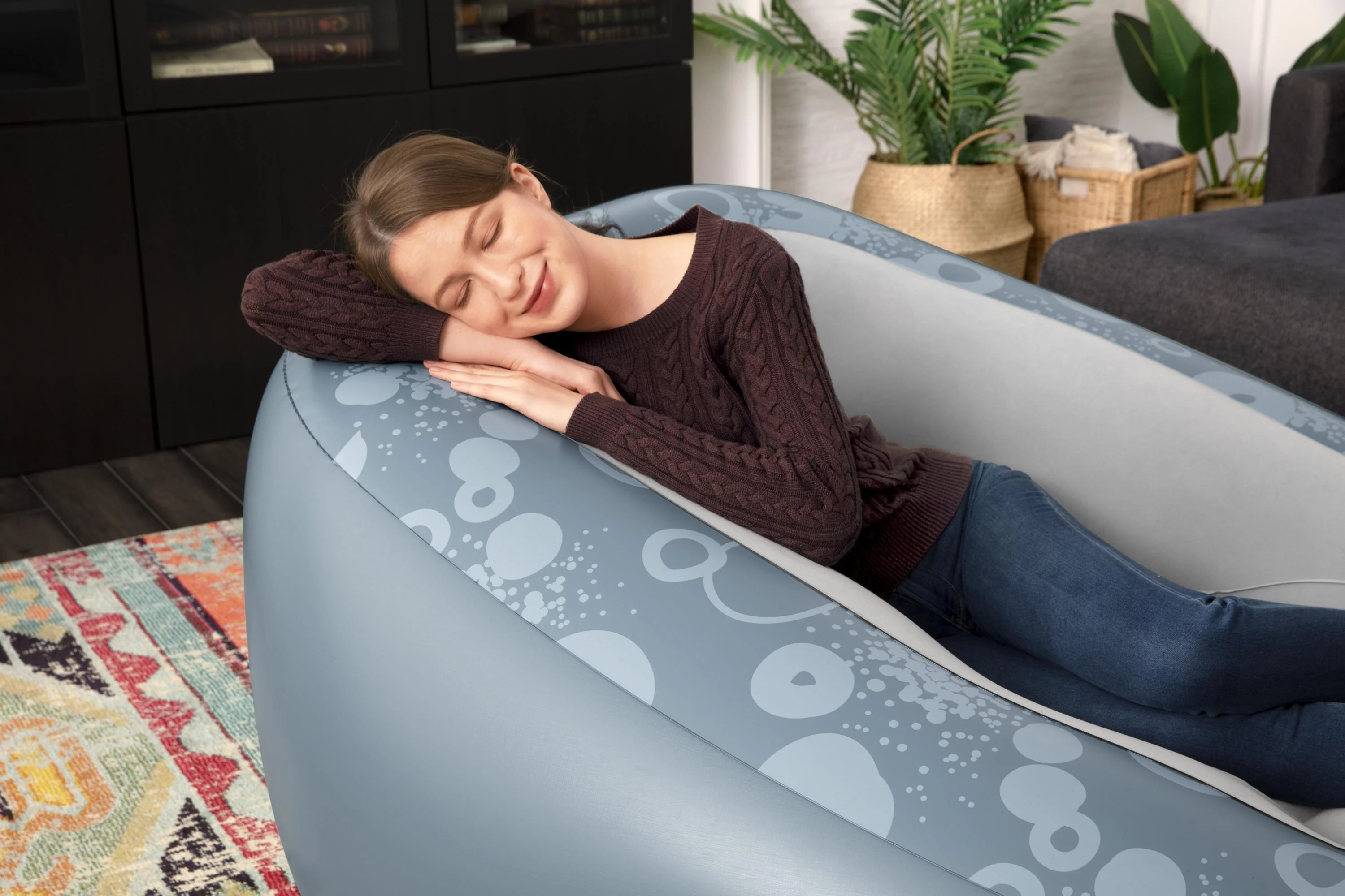(75096) Bestway® 65" x 50" x 30"/1.52m x 1.27m x 76cmComfi Cube Deluxe Lounger - Image 5