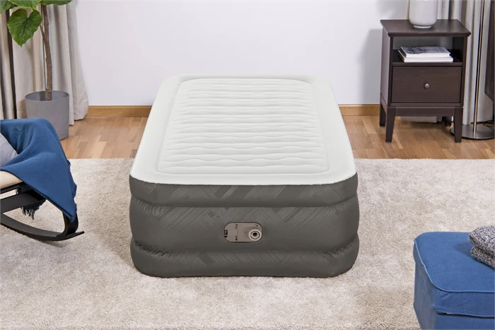 Bestway® 75" x 38" x 18"/1.91m x 97cm x 46cm Fortech Air Mattress Twin Built-in AC pump