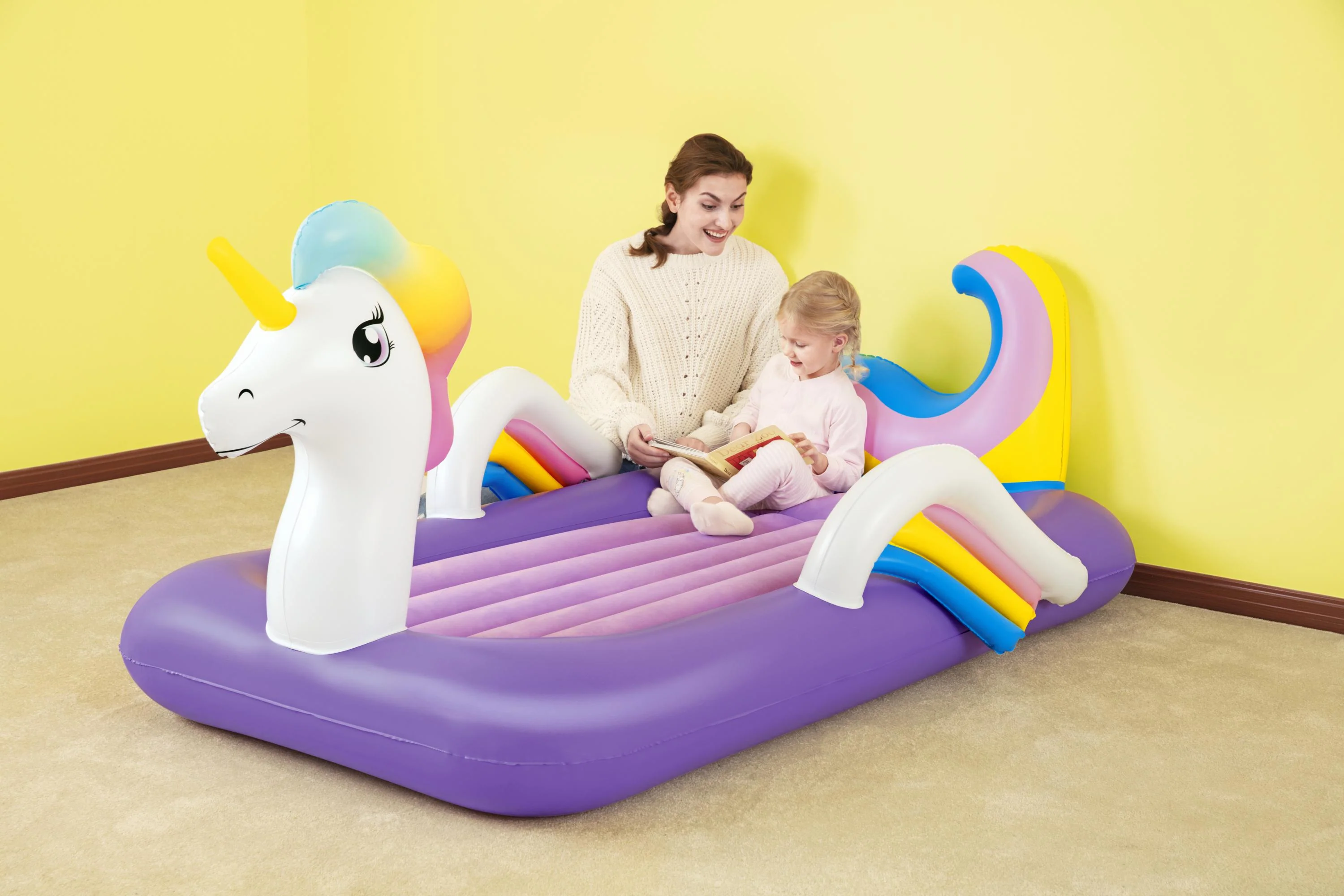 Bestway® 77" x 41" x 33"/1.96m x 1.04m x 84cmDreamChaser Airbed-Unicorn - Image 4