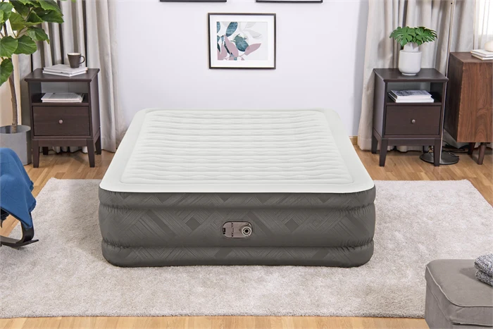 Bestway® 80" x 60" x 18"/2.03m x 1.52m x 46cm Fortech Air Mattress Queen Built-in AC pump