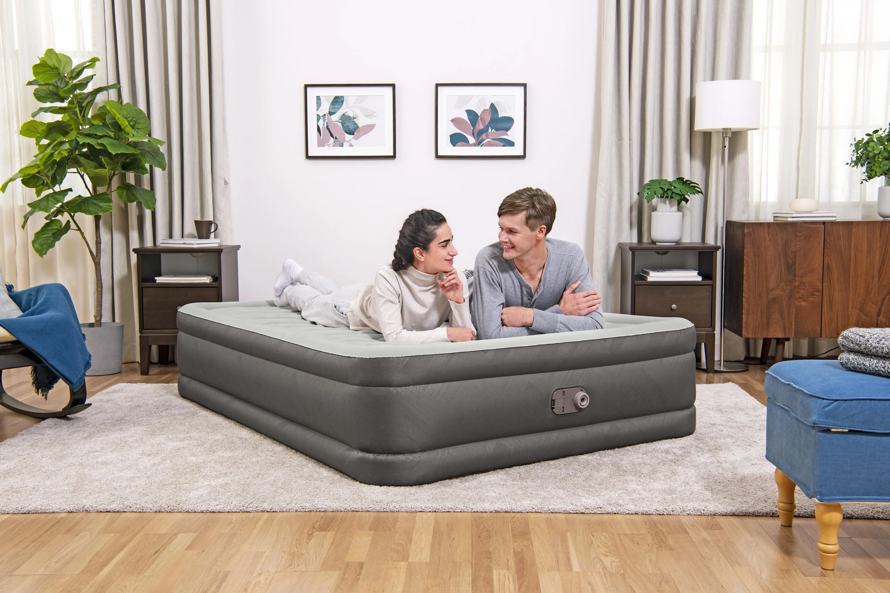(69050) Bestway® 80" x 60" x 18"/2.03m x 1.52m x 46cm Fortech Air Mattress Queen Built-in AC pump - Image 14