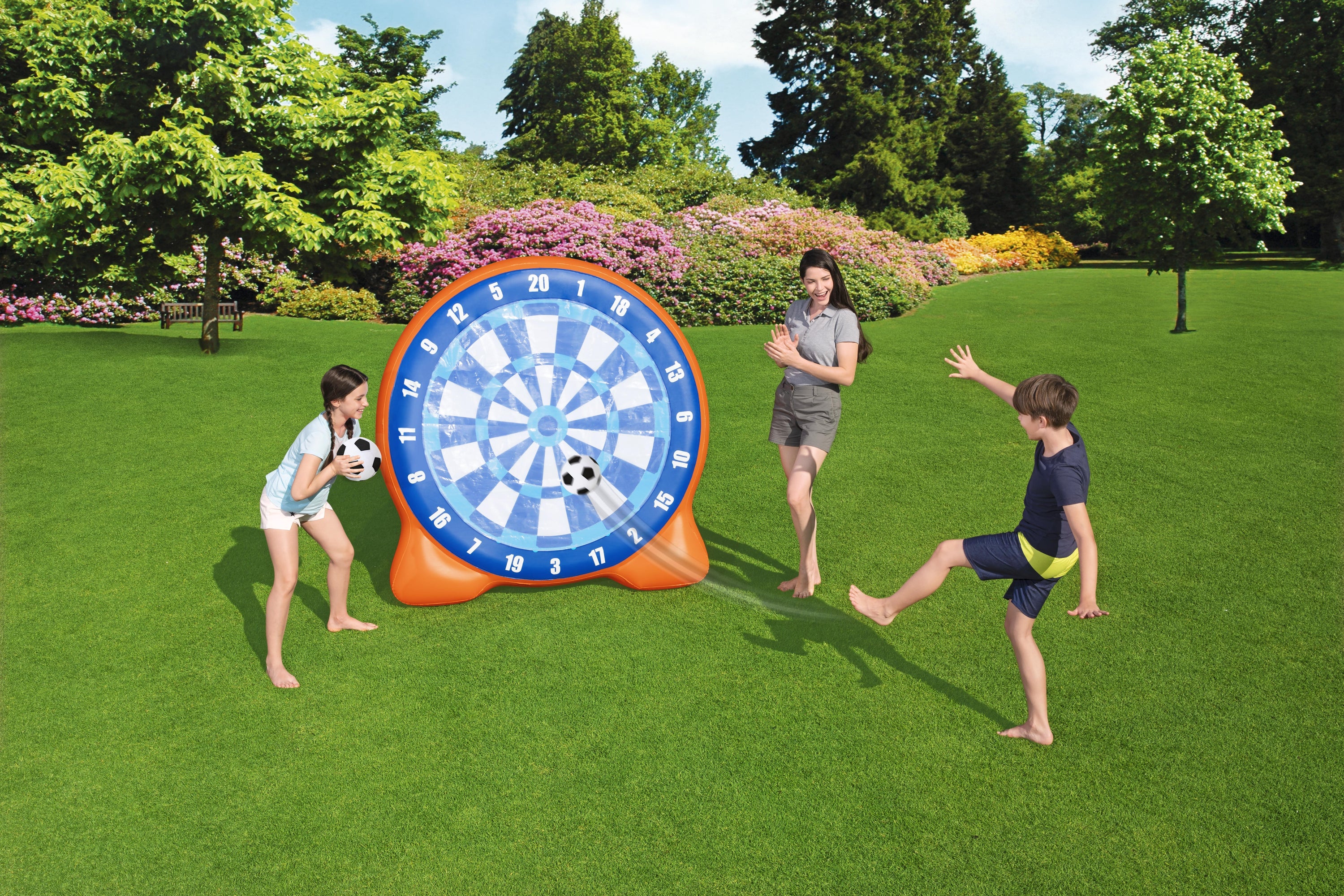 52307 Bestway® 62" x 42" x 62 Air Blast Soccer Yard Game - Image 2