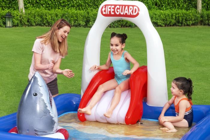 Bestway (53079) Jumper And Slider Lifeguard Tower Play Center 7 ft. 8 in. x 6 ft. 8 in. x 51 in. - Image 4