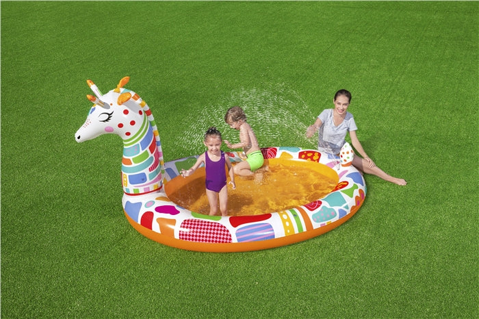 Bestway (53089) Above Ground Portable Giraffe Sprayer Kids Pool - Image 2