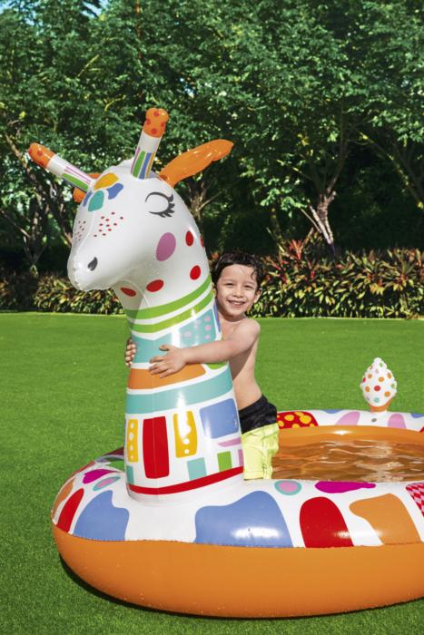 Bestway (53089) Above Ground Portable Giraffe Sprayer Kids Pool - Image 4