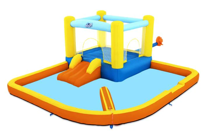 Bestway (53381) Portable Beach Bounce Water Park Jumper And Slider/ Pool