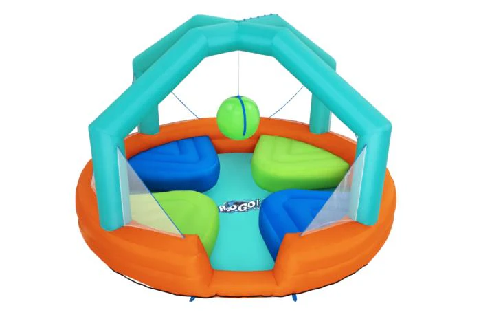 Bestway (53383) Dodge & Drench Water Jumper And Slide For Kids  14 ft. 9 in. x 14 ft. 9 in. x 8 ft. 9 in
