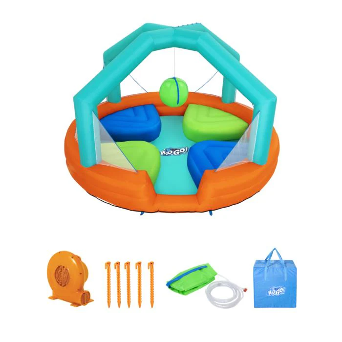 Bestway (53383) Dodge & Drench Water Jumper And Slide For Kids  14 ft. 9 in. x 14 ft. 9 in. x 8 ft. 9 in - Image 5