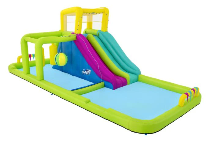 Bestway (53387)  23'4" x 10'2" x 8'8" Splash Course Mega Water Park Jumper And Slider For Kids