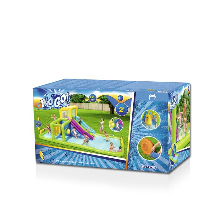 Bestway (53387)  23'4" x 10'2" x 8'8" Splash Course Mega Water Park Jumper And Slider For Kids - Image 3