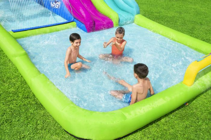 Bestway (53387)  23'4" x 10'2" x 8'8" Splash Course Mega Water Park Jumper And Slider For Kids - Image 5