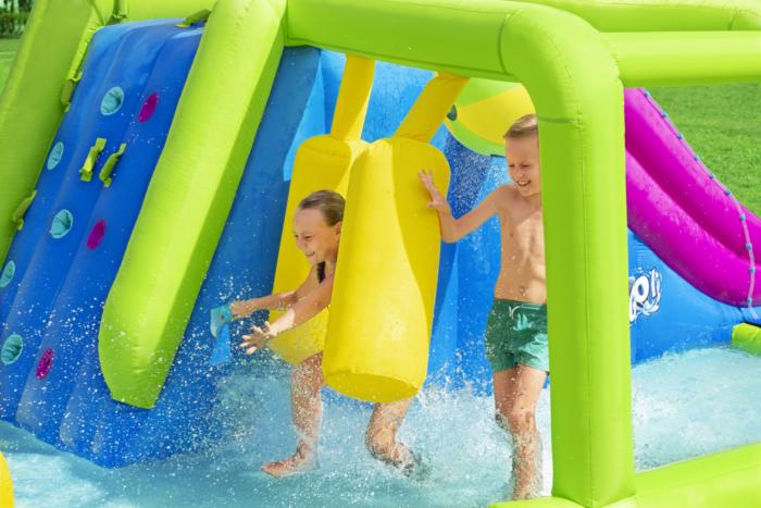 Bestway (53387)  23'4" x 10'2" x 8'8" Splash Course Mega Water Park Jumper And Slider For Kids - Image 7