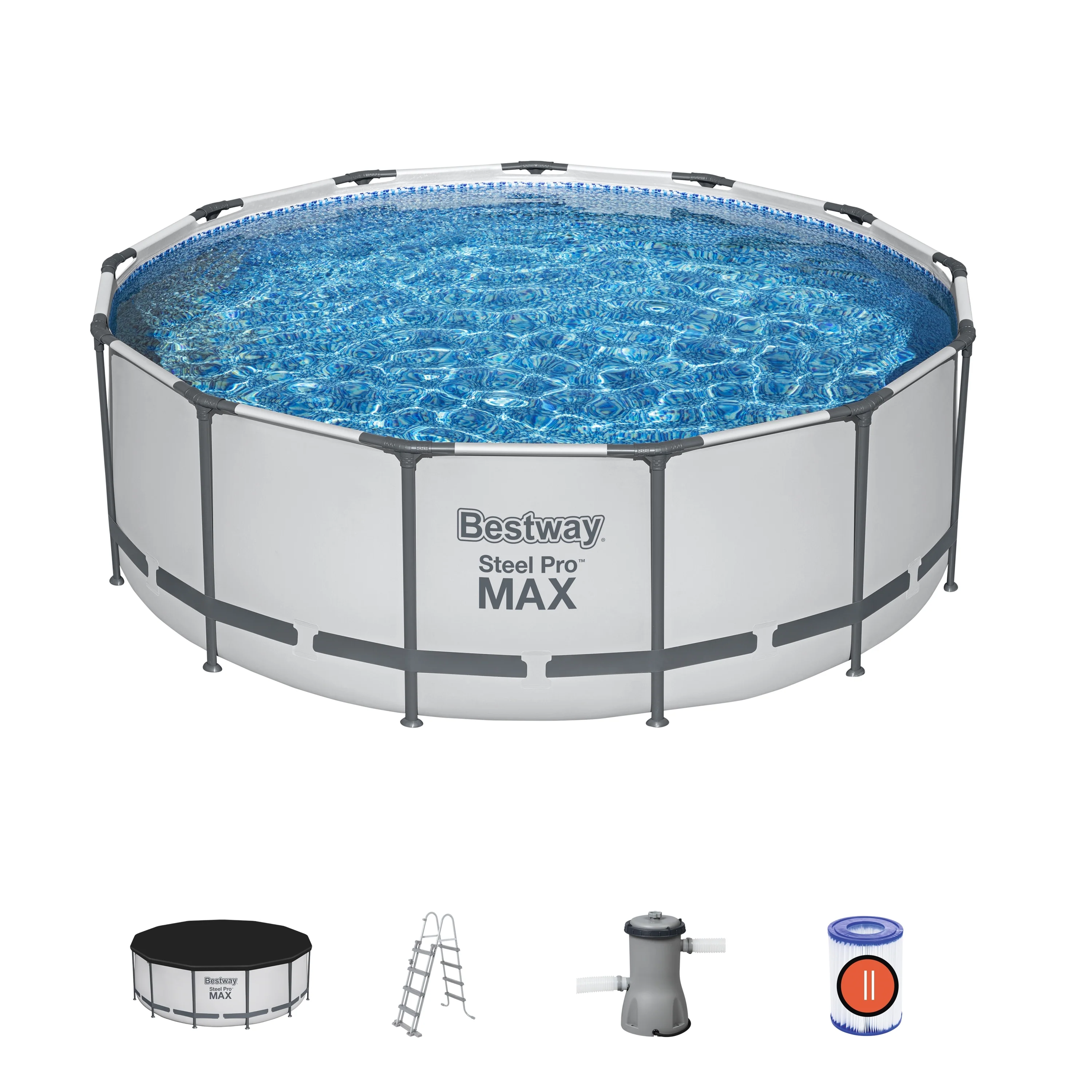 Bestway (5612X) Round Steel Pro MAX™ 14' x 48"/4.27m x 1.22m Pool Set - Image 9