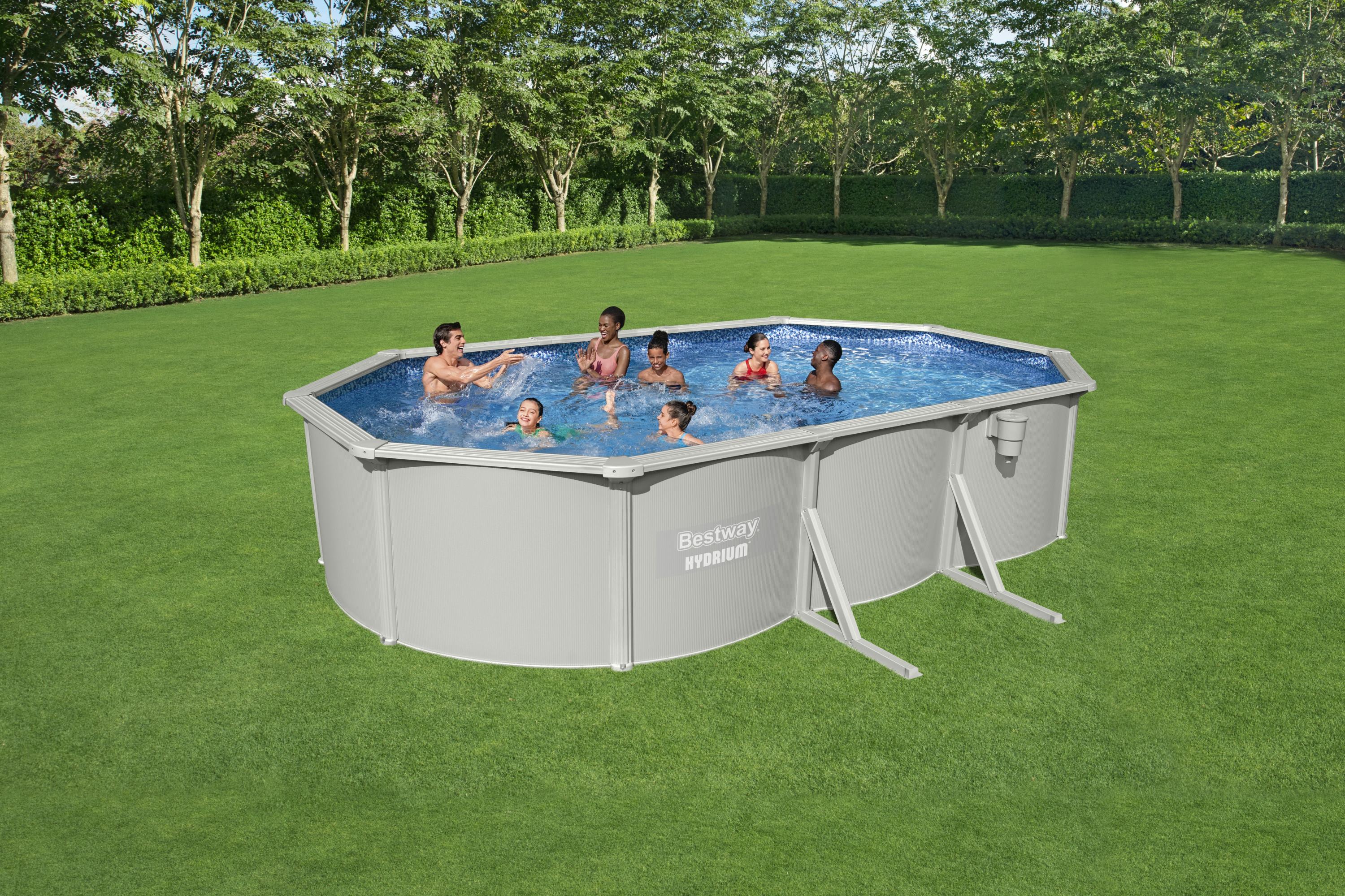 Bestway (56369) Hydrium™ 20' x 12' x 48"/6.10m x 3.60m x 1.20m Oval Pool Set - Image 4