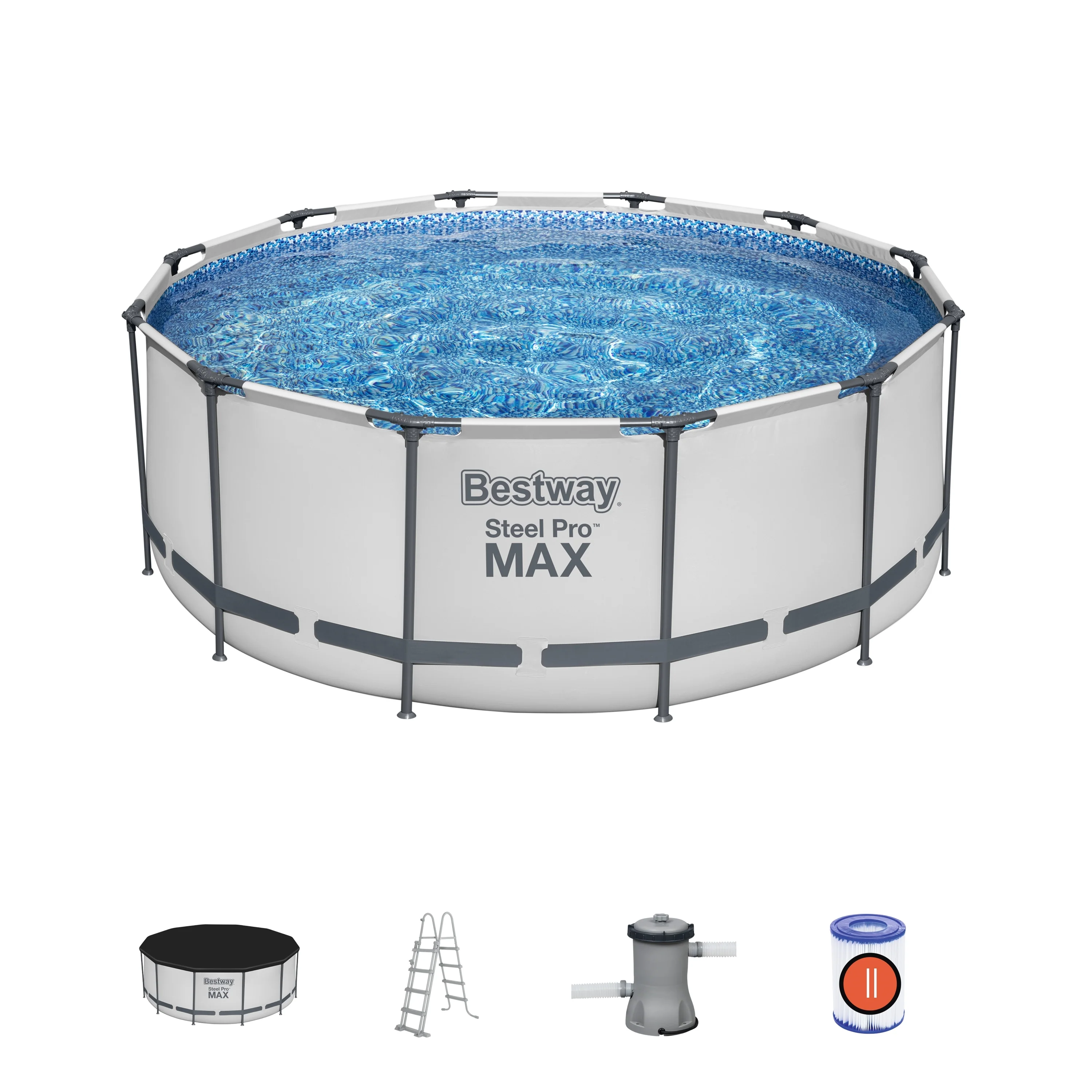 bestway (56420) Steel Pro MAX™ 12' x 48"/3.66m x 1.22m Pool Set - Image 2