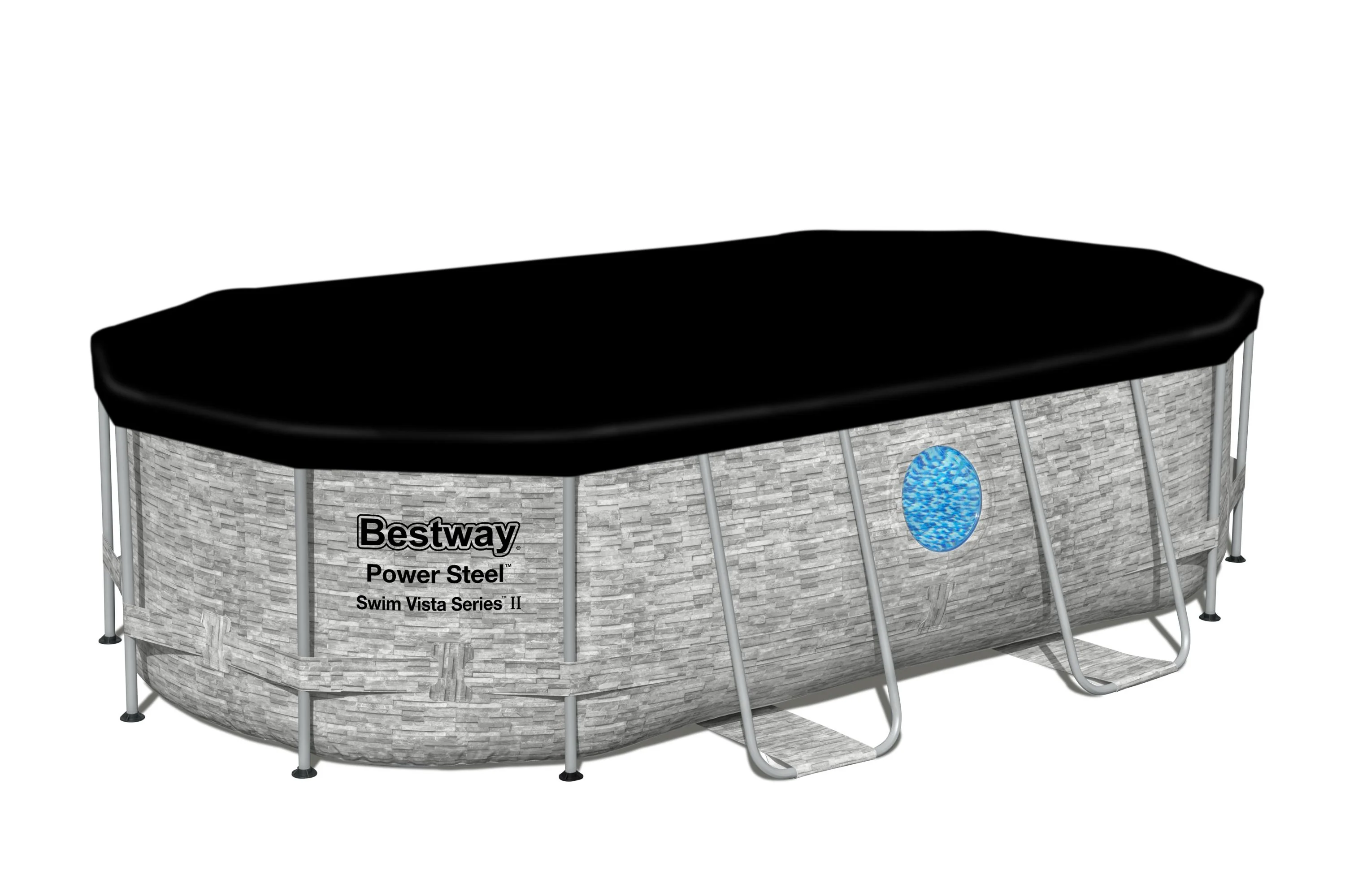 Bestway (56714) Oval Portable Swimming Pool Size-14ft x 8.20ft x 3.3ft - Image 3