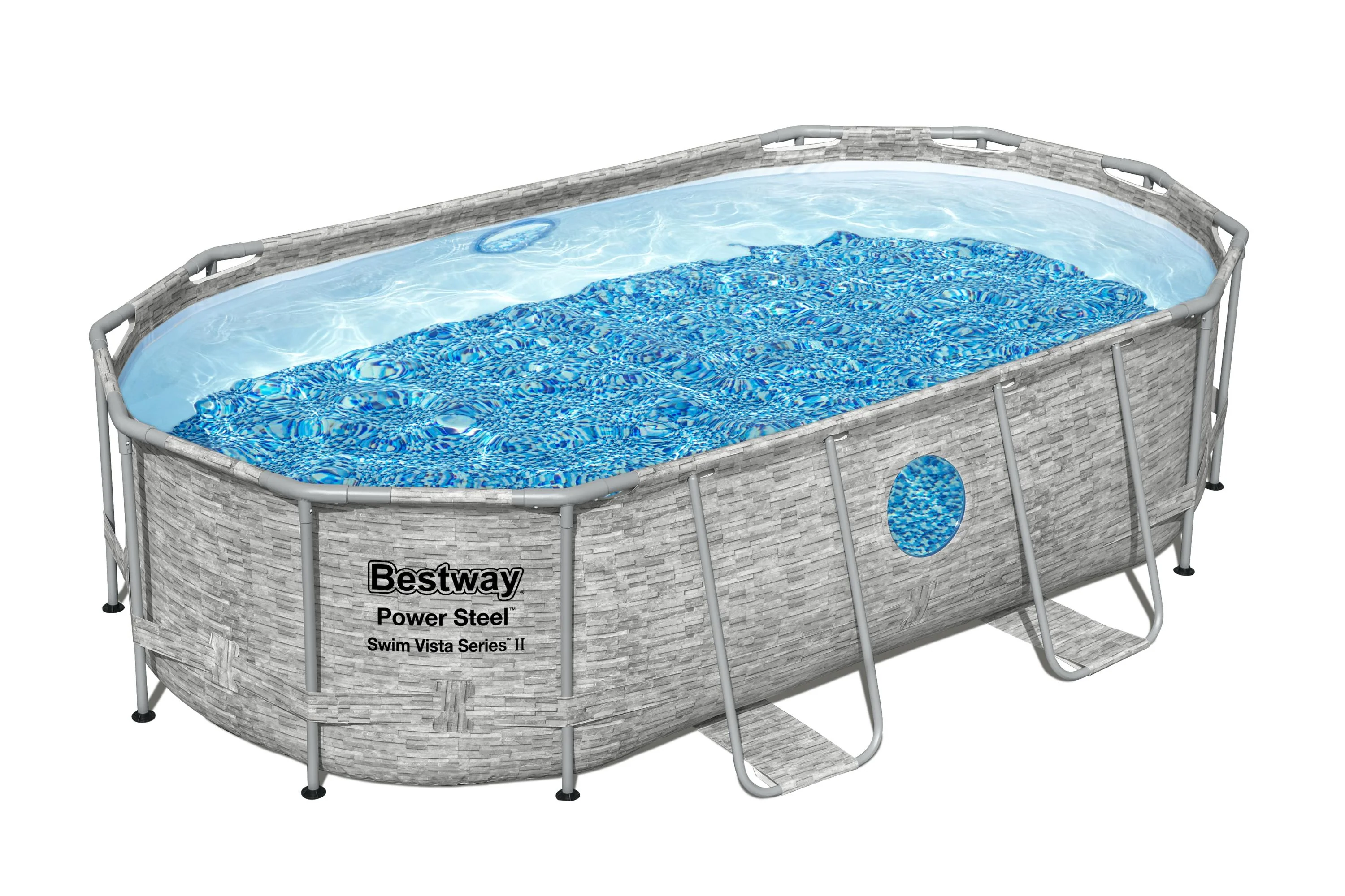 Bestway (56714) Oval Portable Swimming Pool Size-14ft x 8.20ft x 3.3ft - Image 5