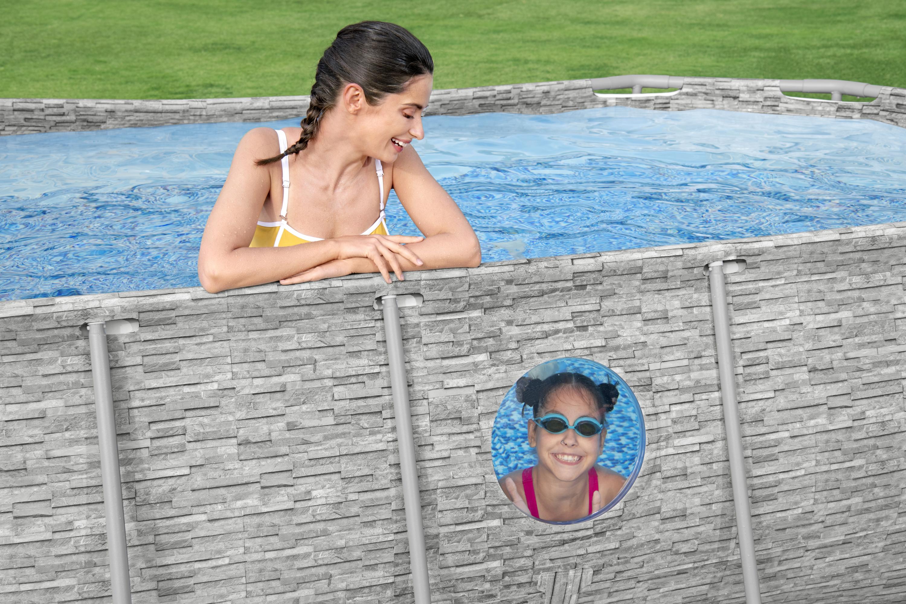 Bestway (56714) Oval Portable Swimming Pool Size-14ft x 8.20ft x 3.3ft - Image 6