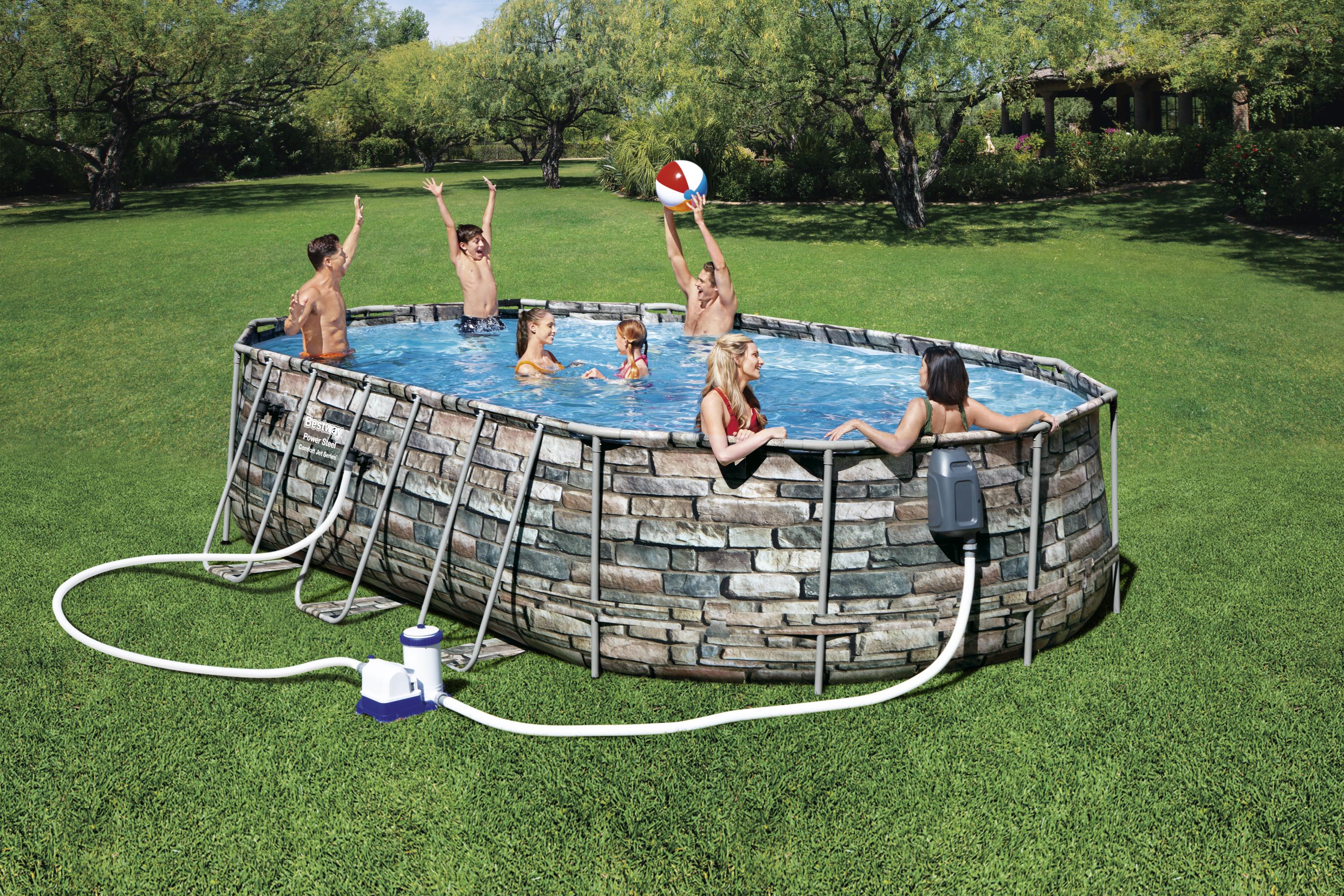 Bestway 56719 Above Ground Portable Jet Pool 20ft x 12ft x 4ft - Image 3