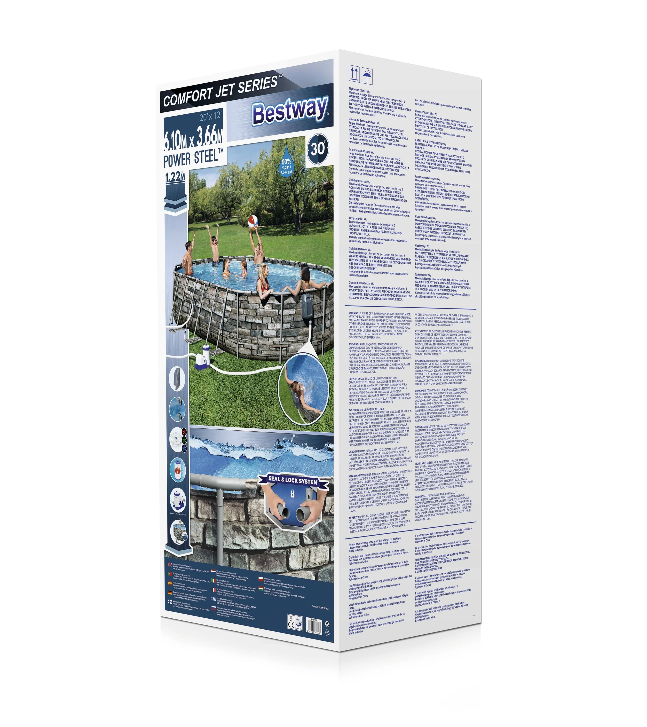 Bestway 56719 Above Ground Portable Jet Pool 20ft x 12ft x 4ft - Image 7
