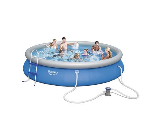 Bestway (57316) Fast Set Above Ground Portable Pool Set For Kids And Adults 15ft x 2.75 ft - Image 4