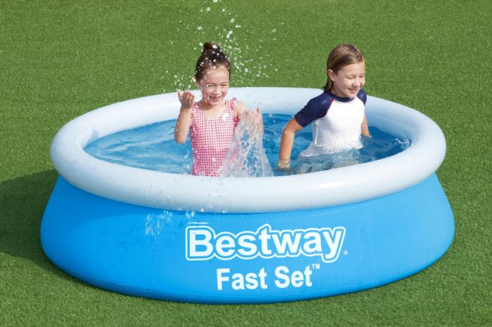 Bestway (57392) Fast Set Portable Swimming Pools For Kids And Adults 6ft x 2ft - Image 4