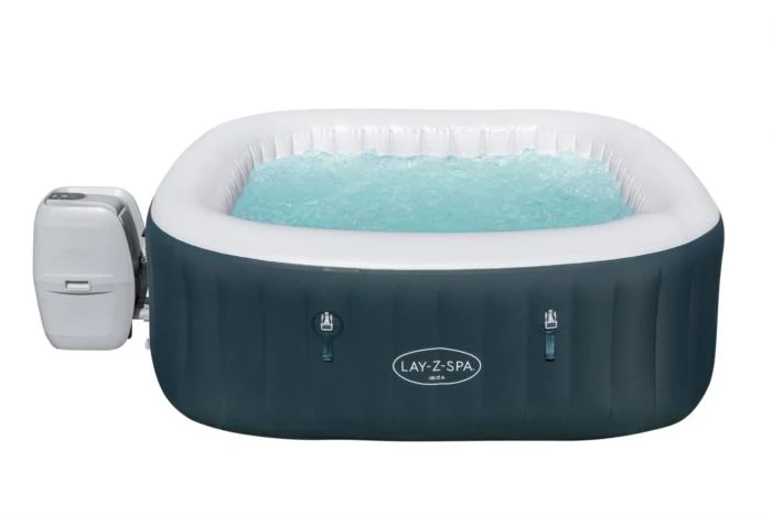 Bestway (60015) Above Ground Portable Lay-Z-Spa Ibiza AirJet 71" x 71" x 26"/1.80m x 1.80m x 66cm