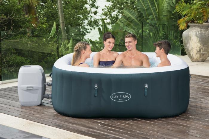 Bestway (60015) Above Ground Portable Lay-Z-Spa Ibiza AirJet 71" x 71" x 26"/1.80m x 1.80m x 66cm - Image 2
