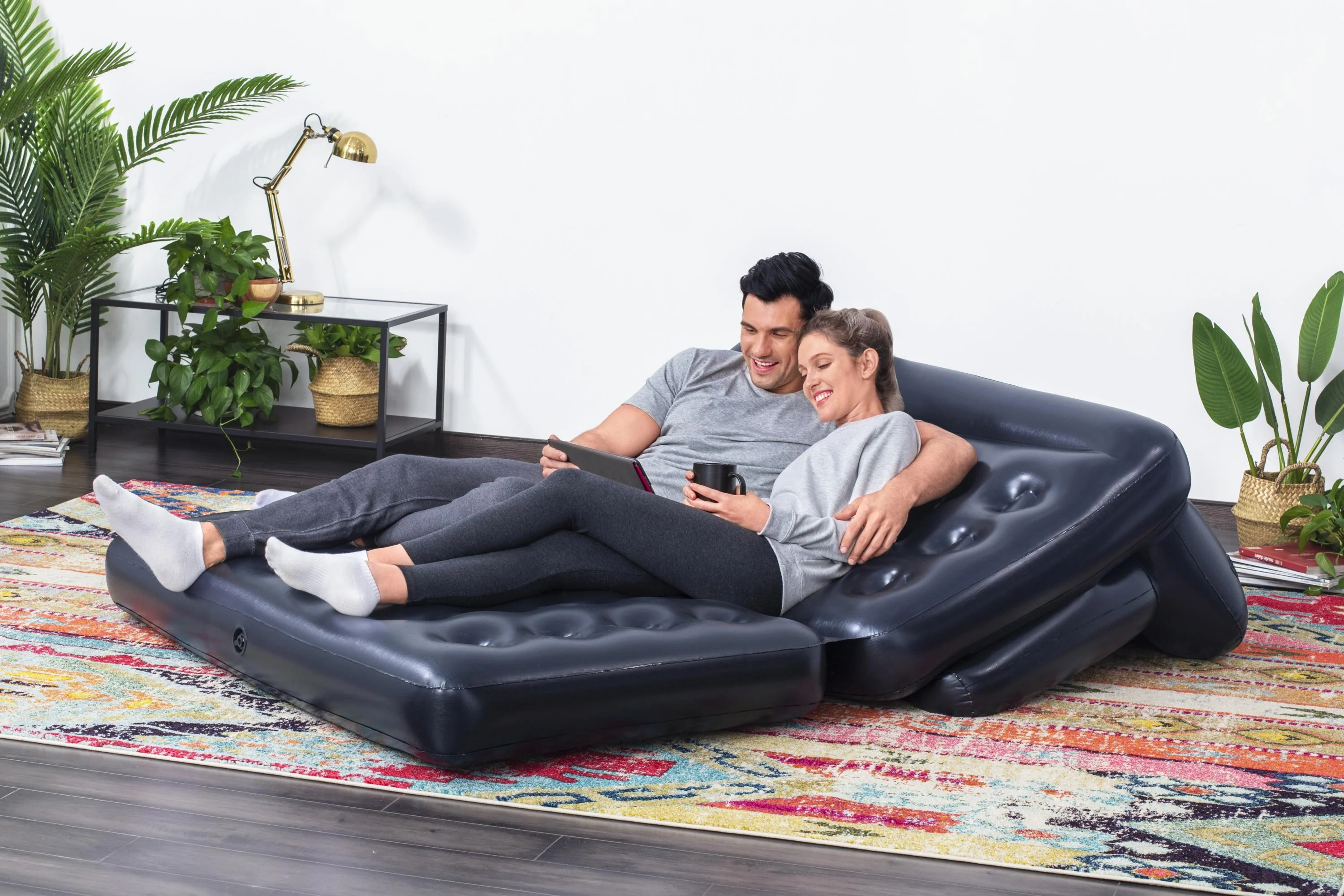 Bestway®74"x 60"x25"/1.88mx1.52mx64cm Multi-Max 5-in-1Air Couch with Sidewinder AC Air Pump - Image 6